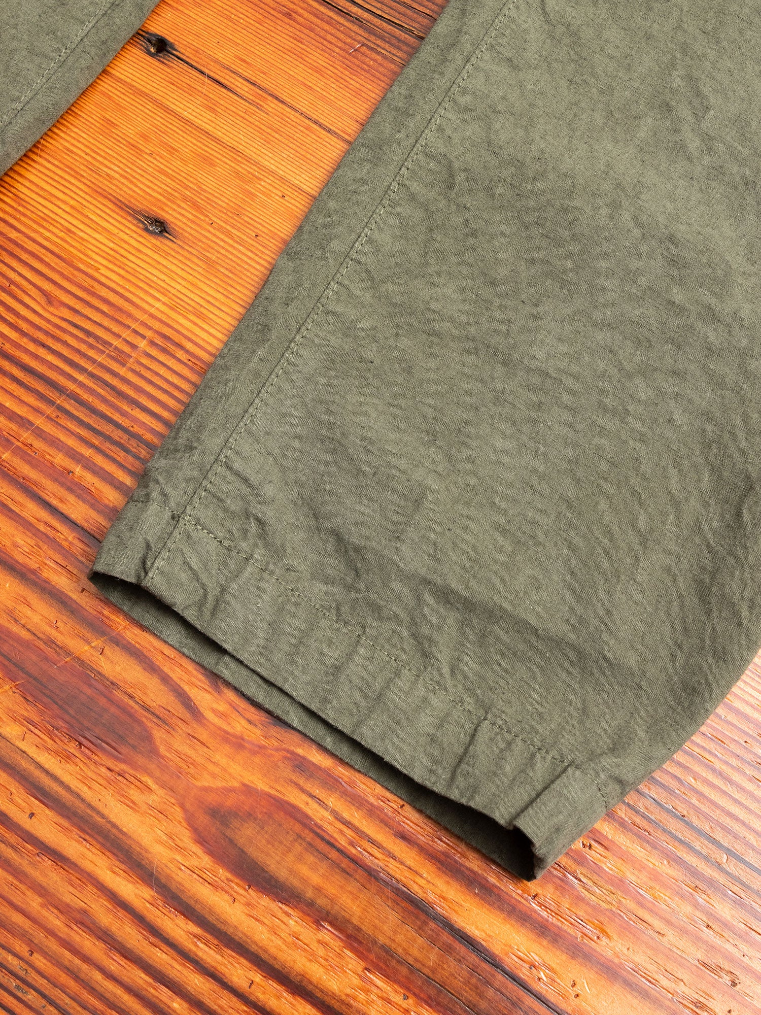 Hemp Tapered Pants in Khaki - Image 9
