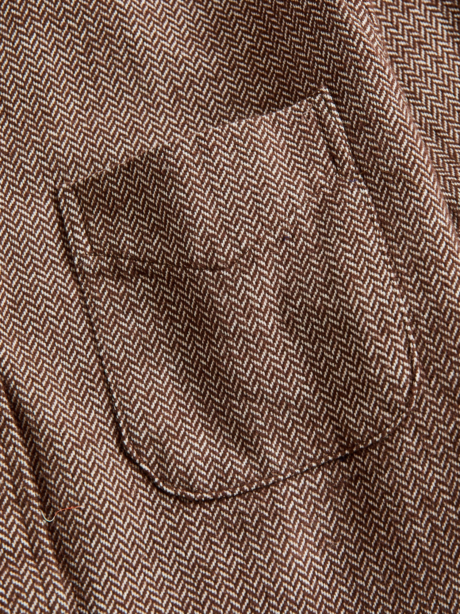Herringbone Flannel in Brown - Image 4