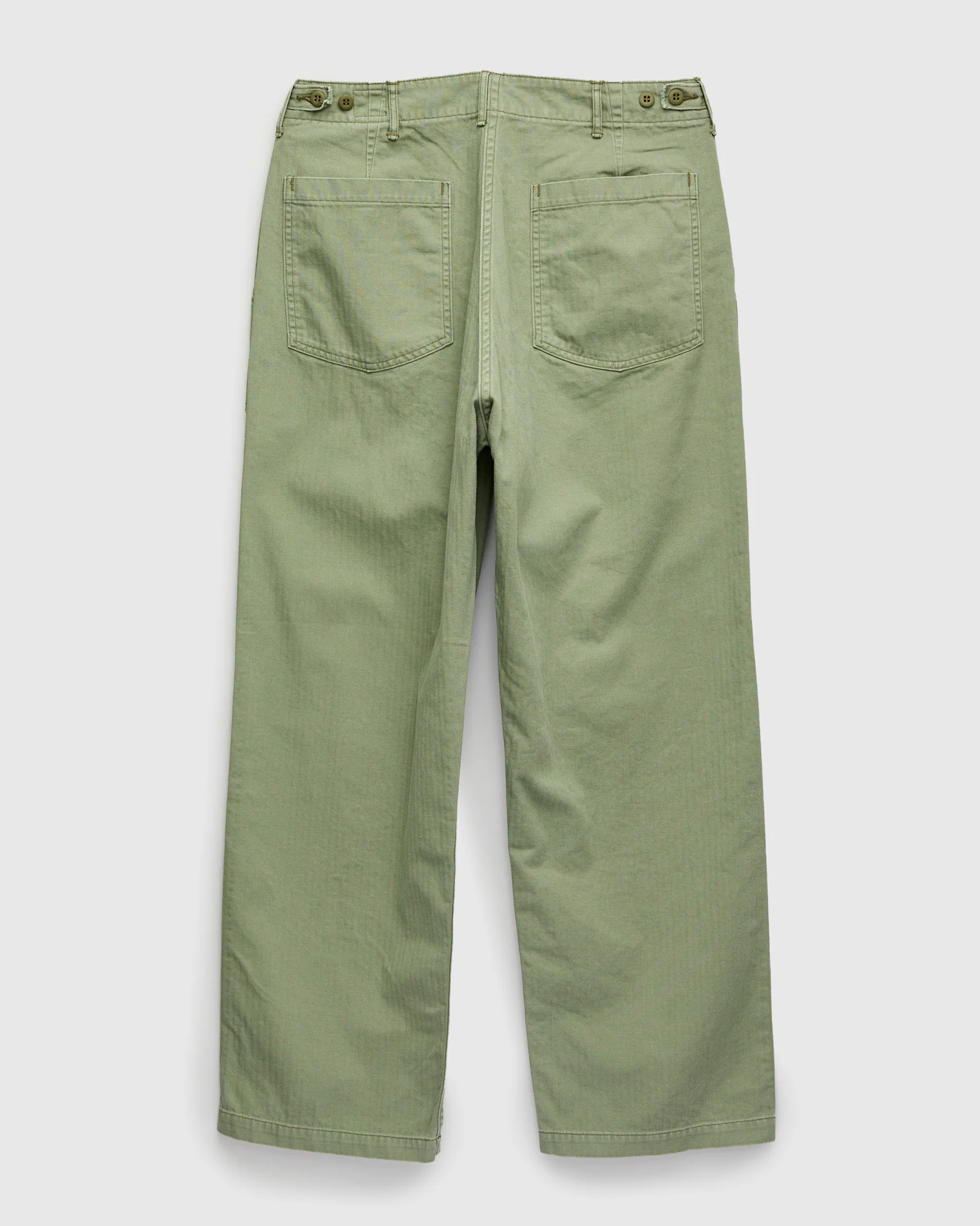 Herringbone Summer Fatigue Pants in Green - Image 2