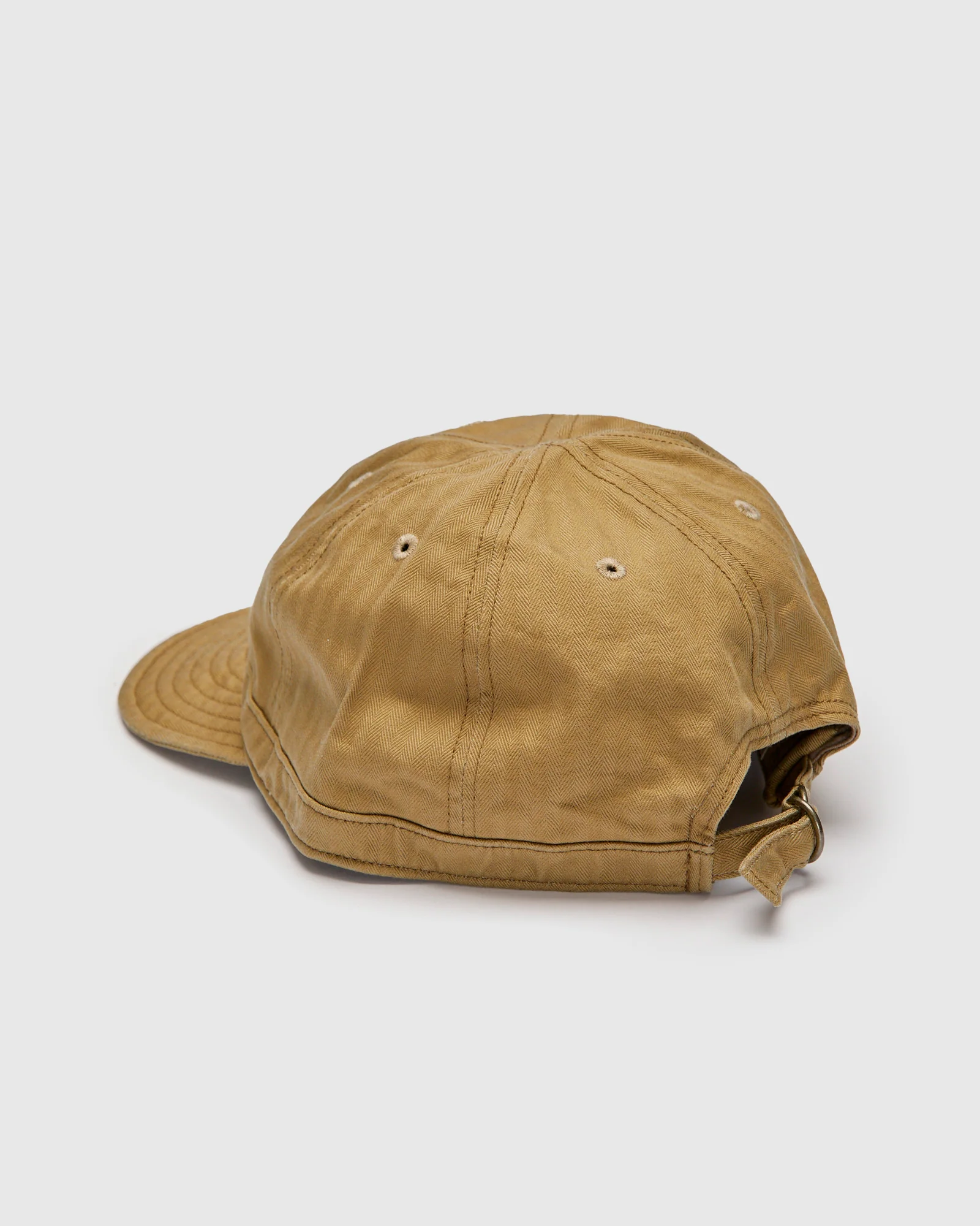 Herringbone Work Cap in Beige - Image 2