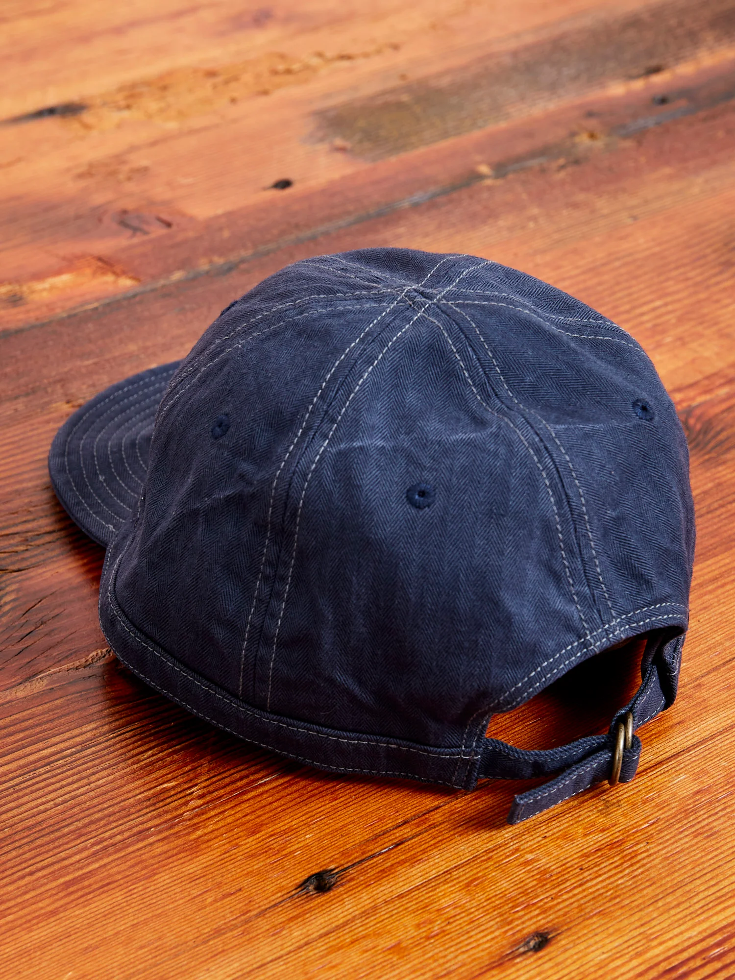 Herringbone Work Cap in Indigo - Image 2