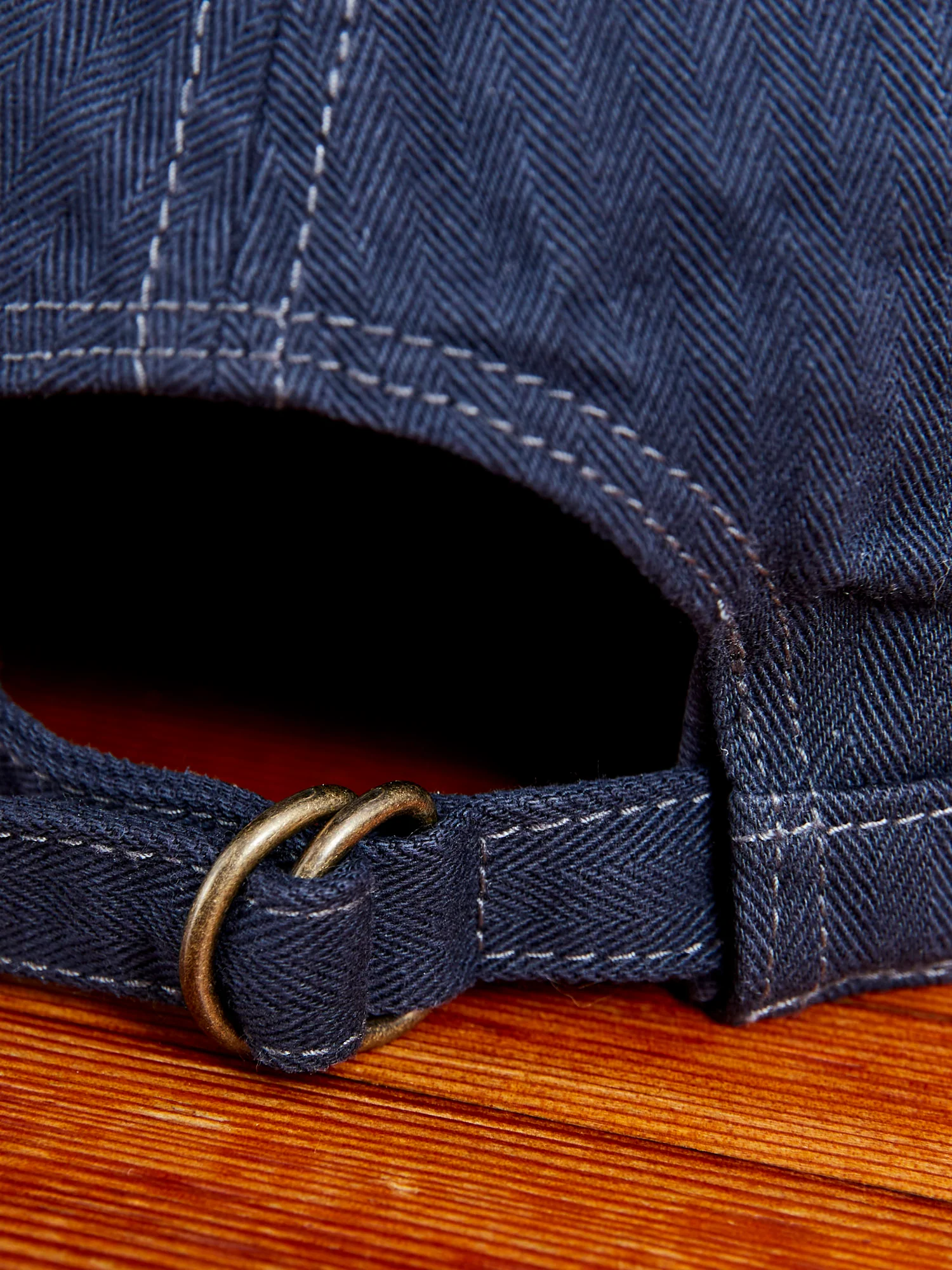 Herringbone Work Cap in Indigo - Image 3