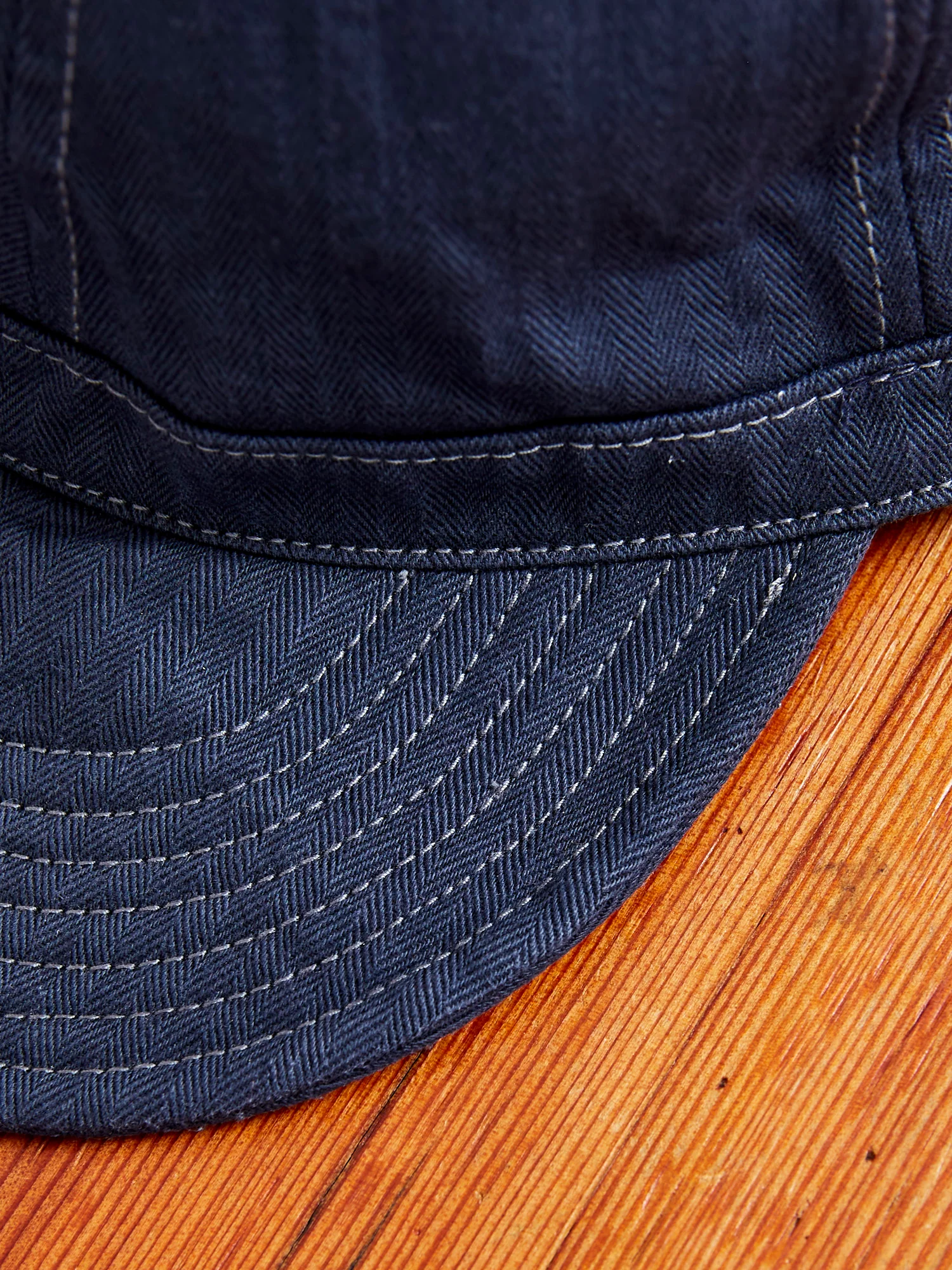 Herringbone Work Cap in Indigo - Image 6