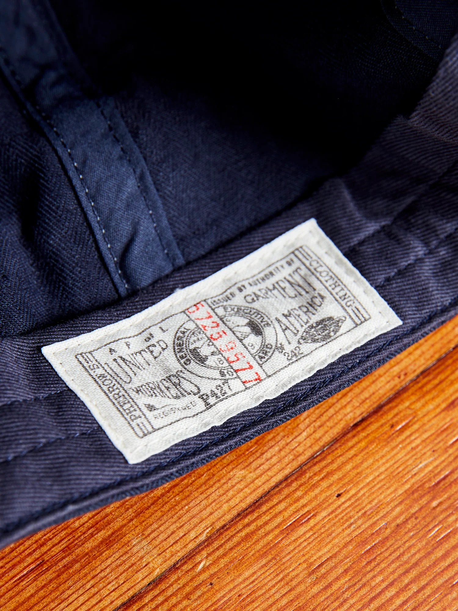 Herringbone Work Cap in Indigo - Image 7