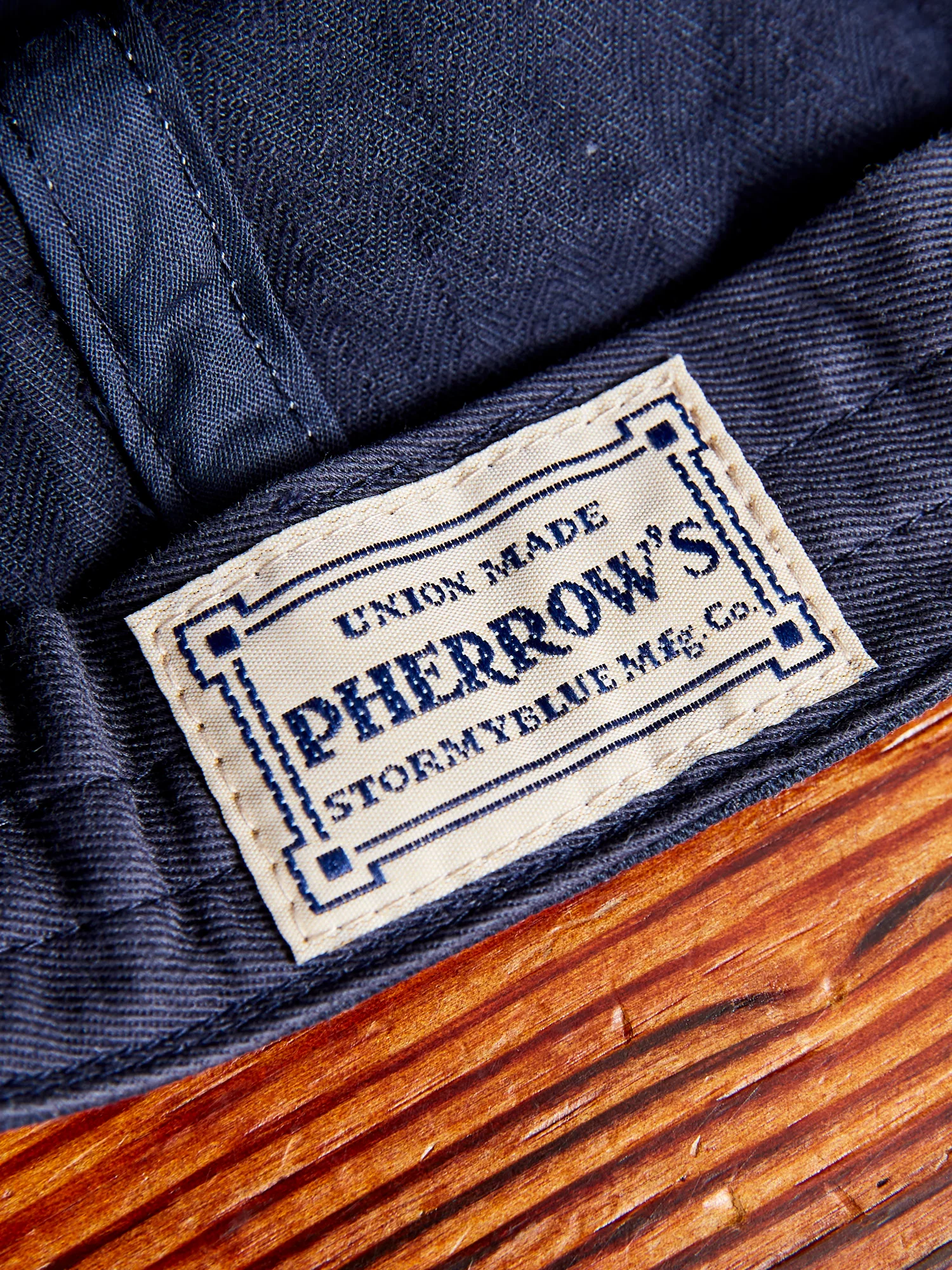 Herringbone Work Cap in Indigo - Image 8