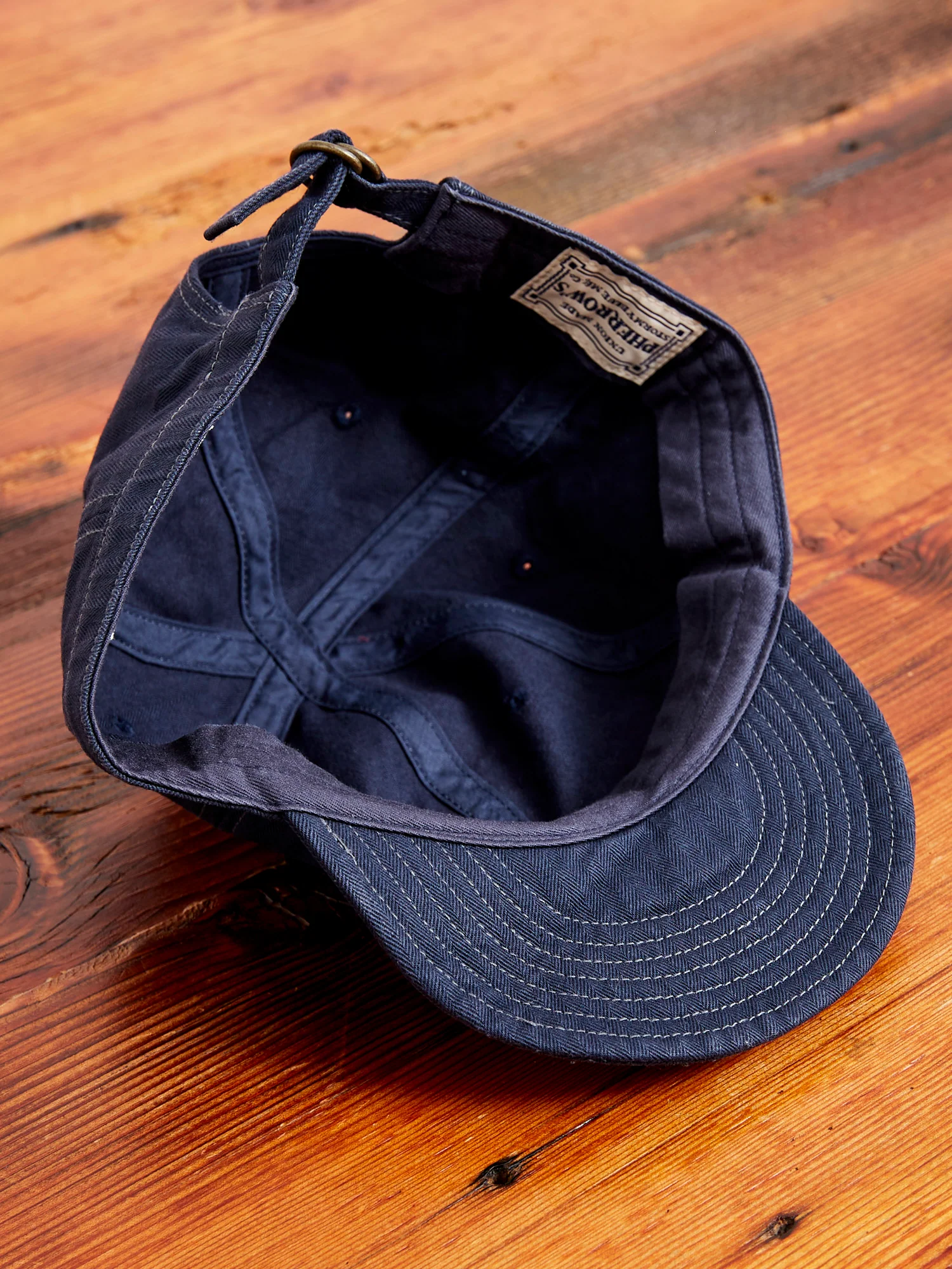Herringbone Work Cap in Indigo - Image 9