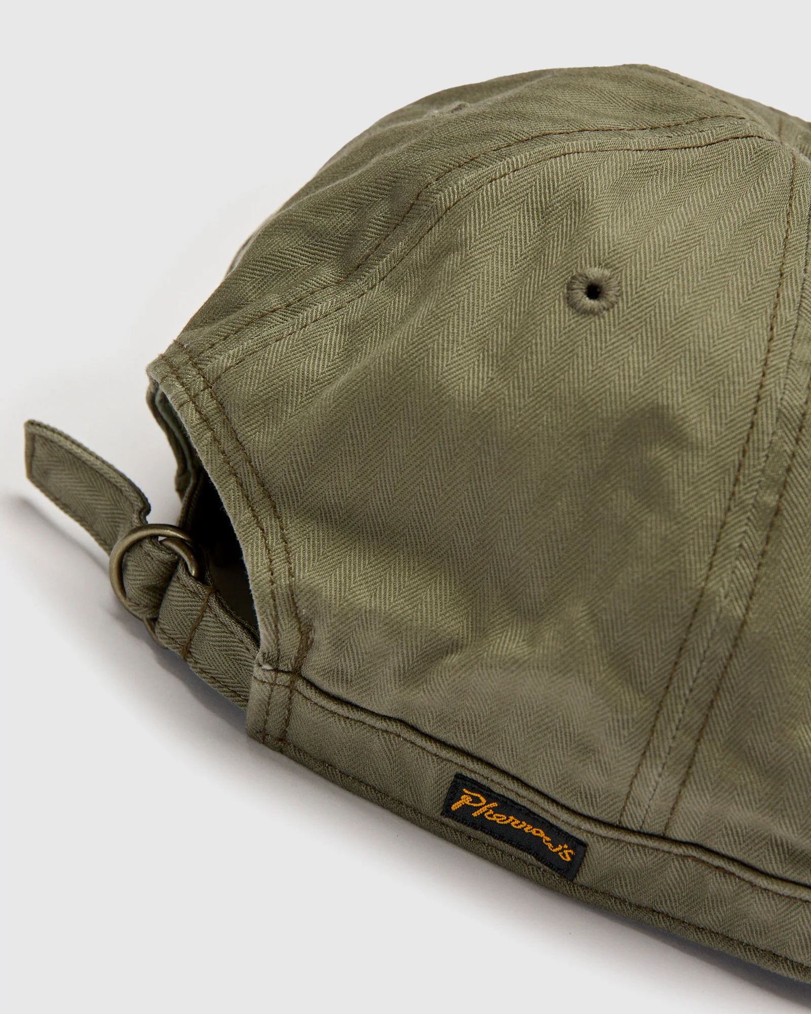 Herringbone Work Cap in Olive - Image 4