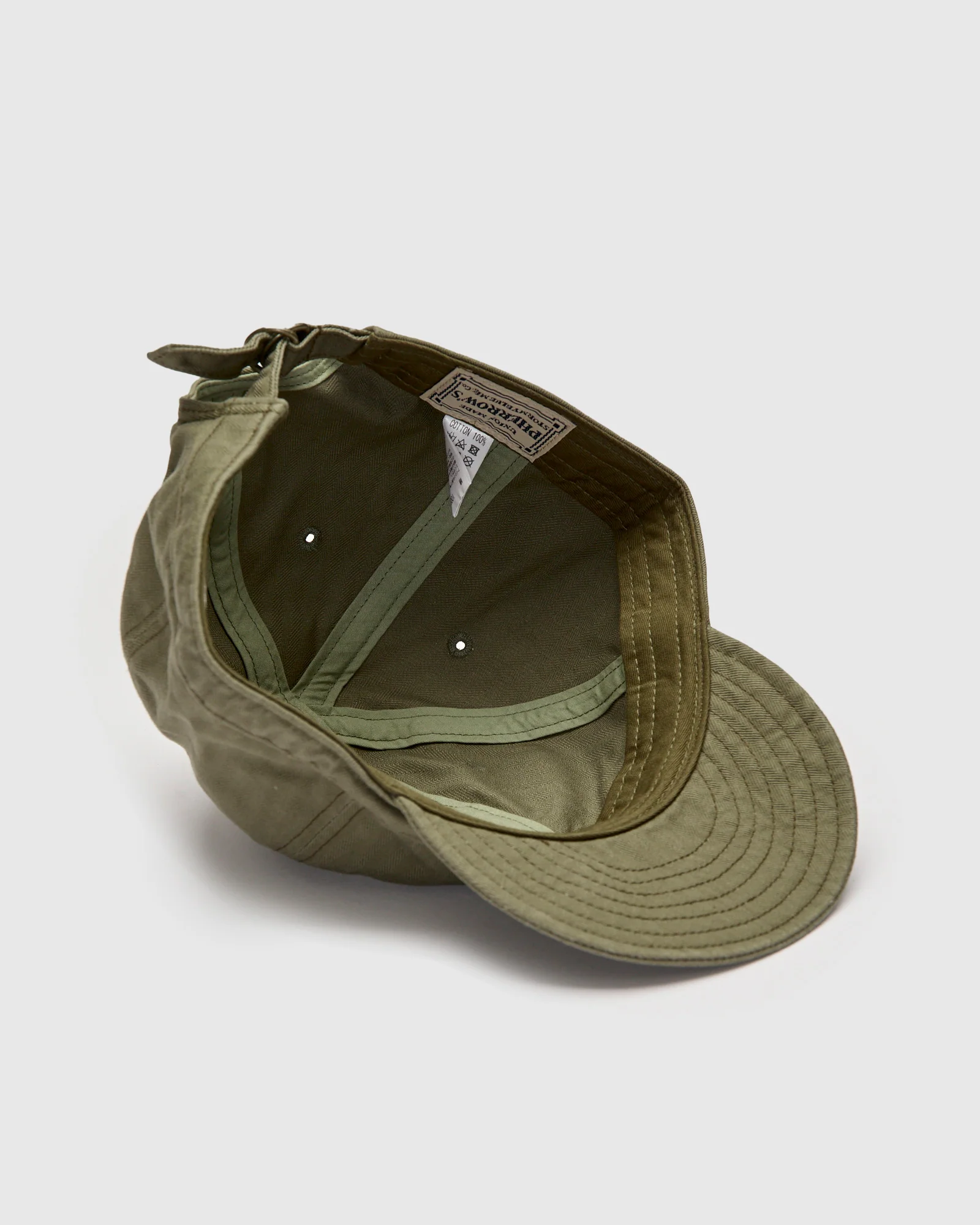 Herringbone Work Cap in Olive - Image 5