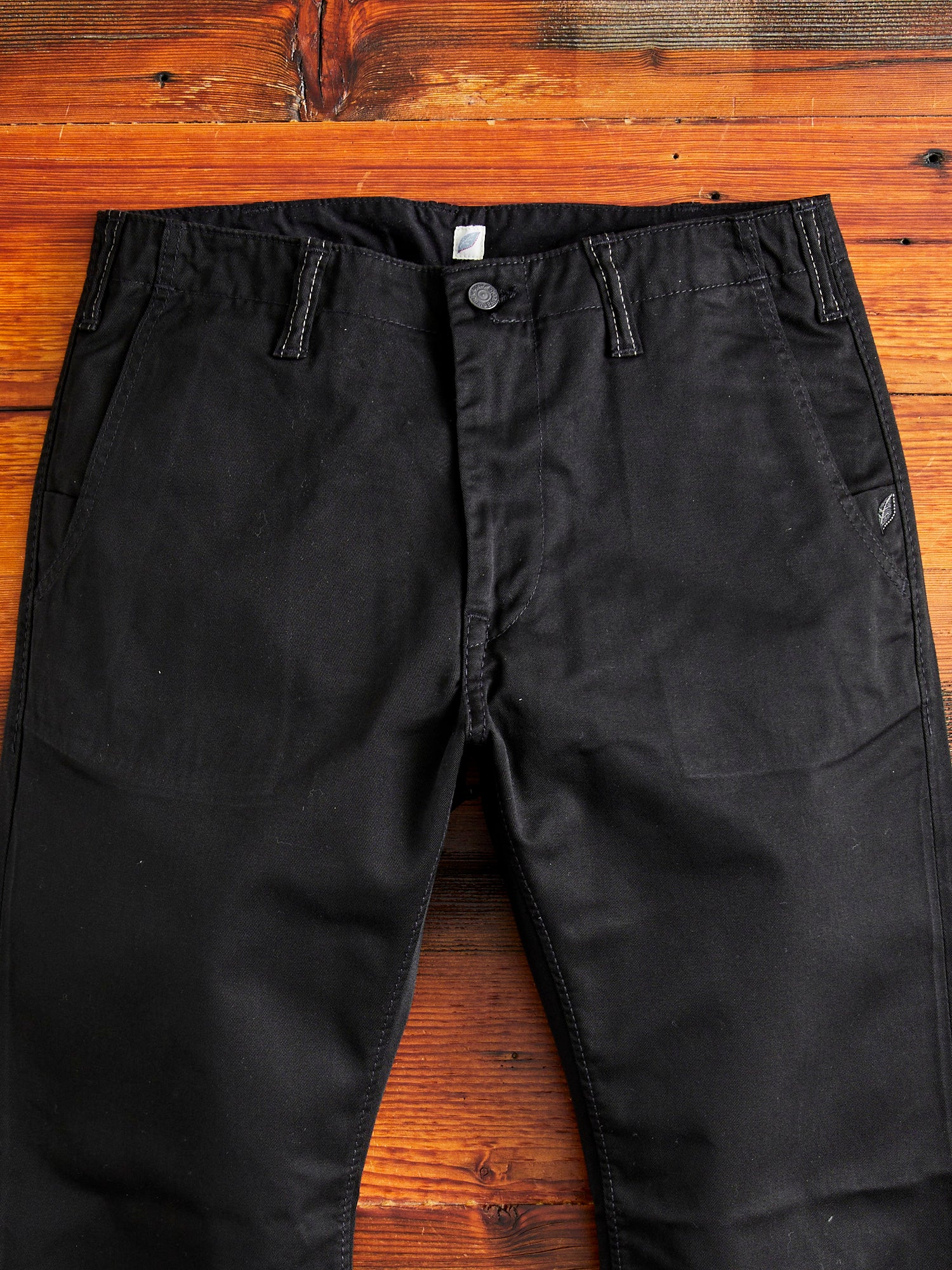 High Density Twill Chino in Black - Image 3