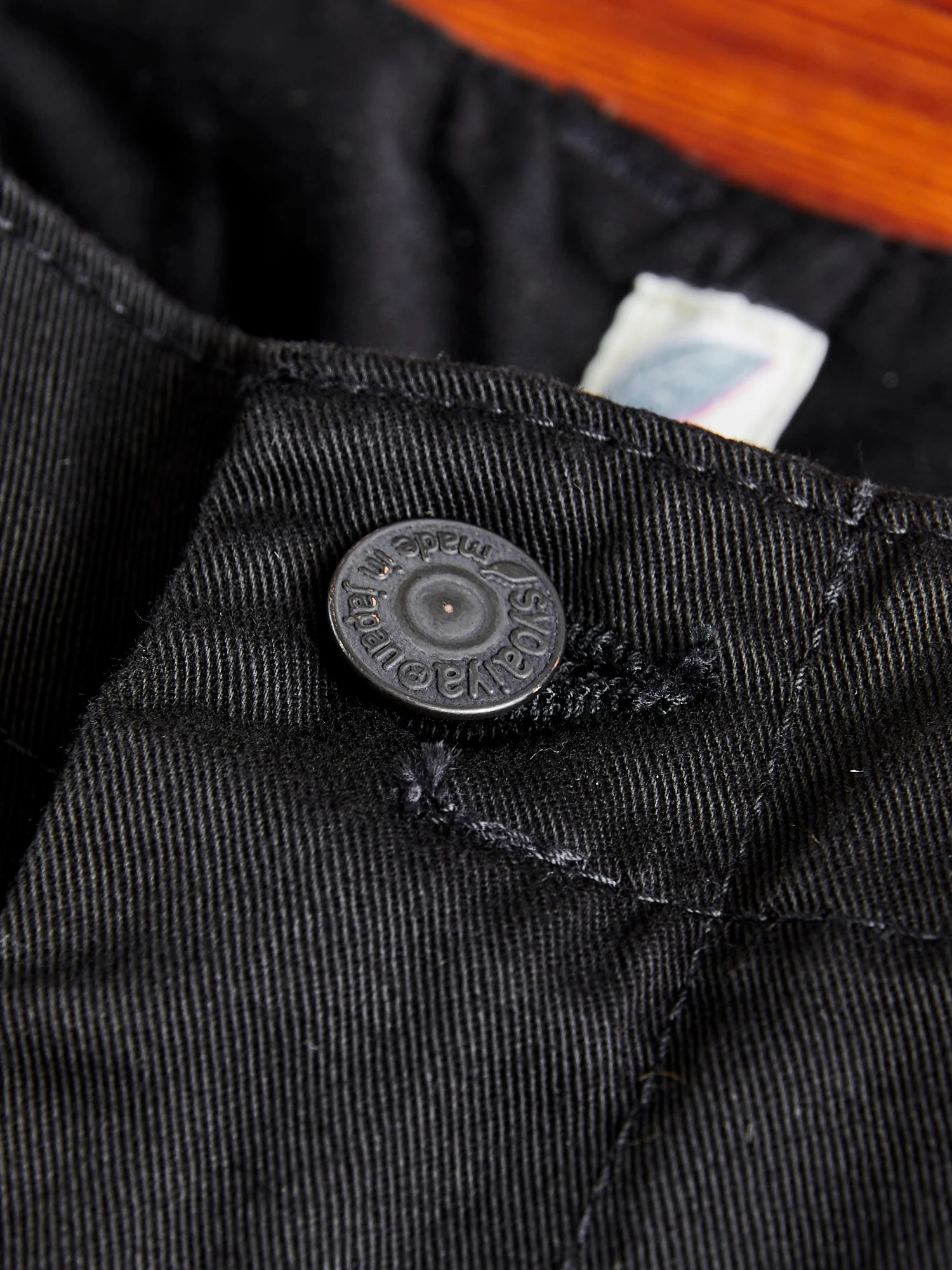 High Density Twill Chino in Black - Image 5