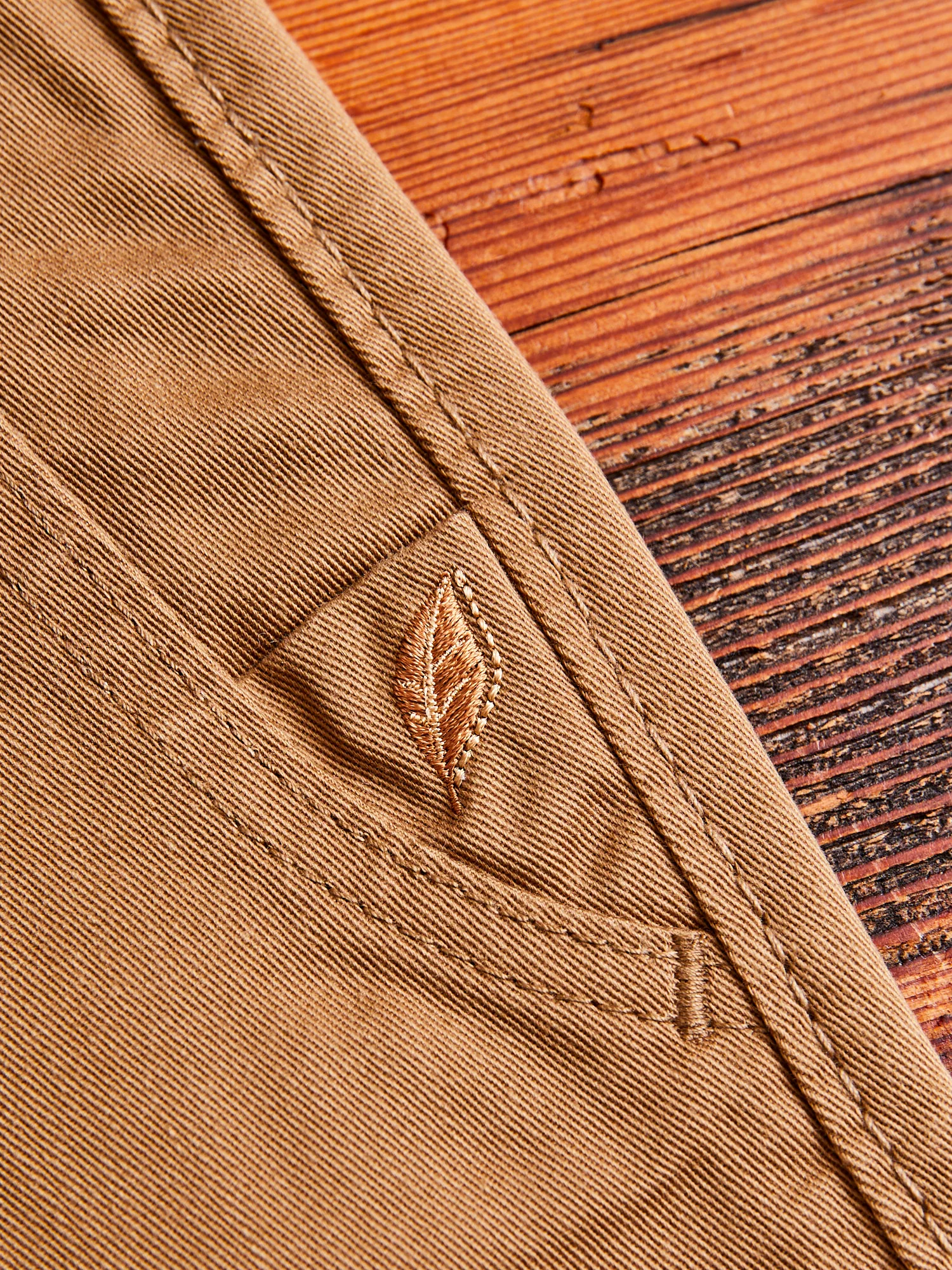 High Density Twill Chino in Camel - Image 7