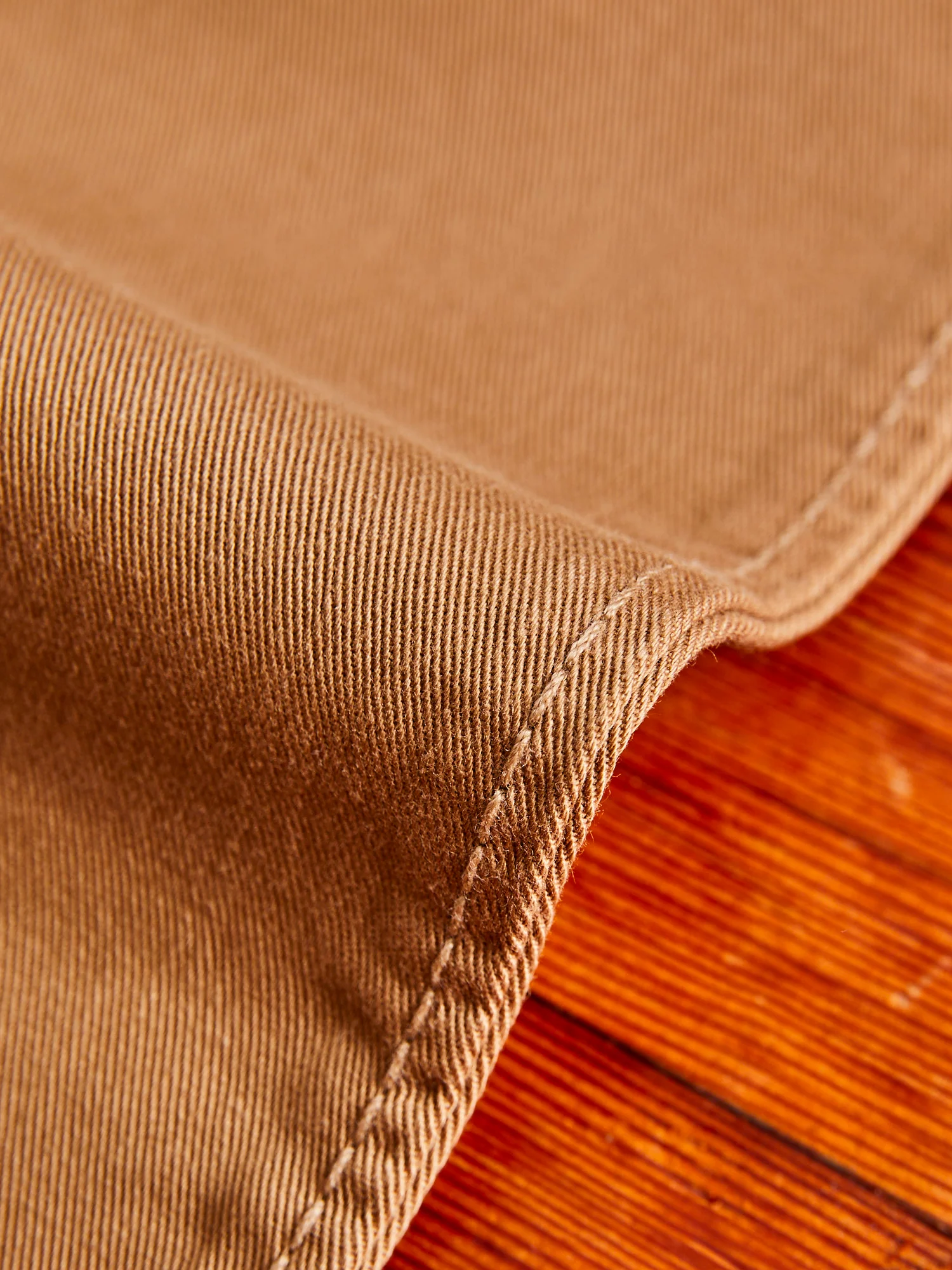 High Density Twill Chino in Camel - Image 8