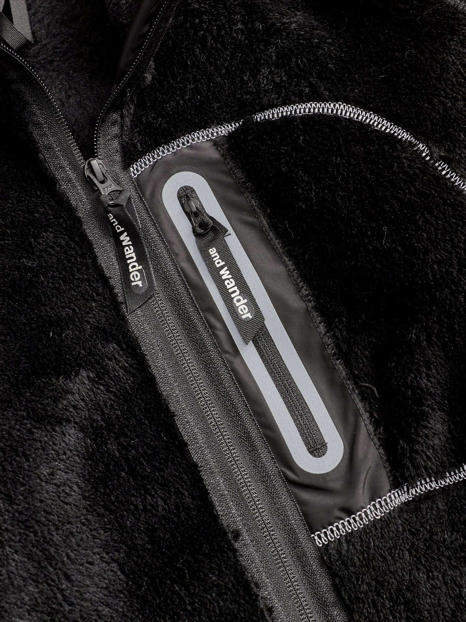 High Loft Fleece Jacket in Black - Image 10