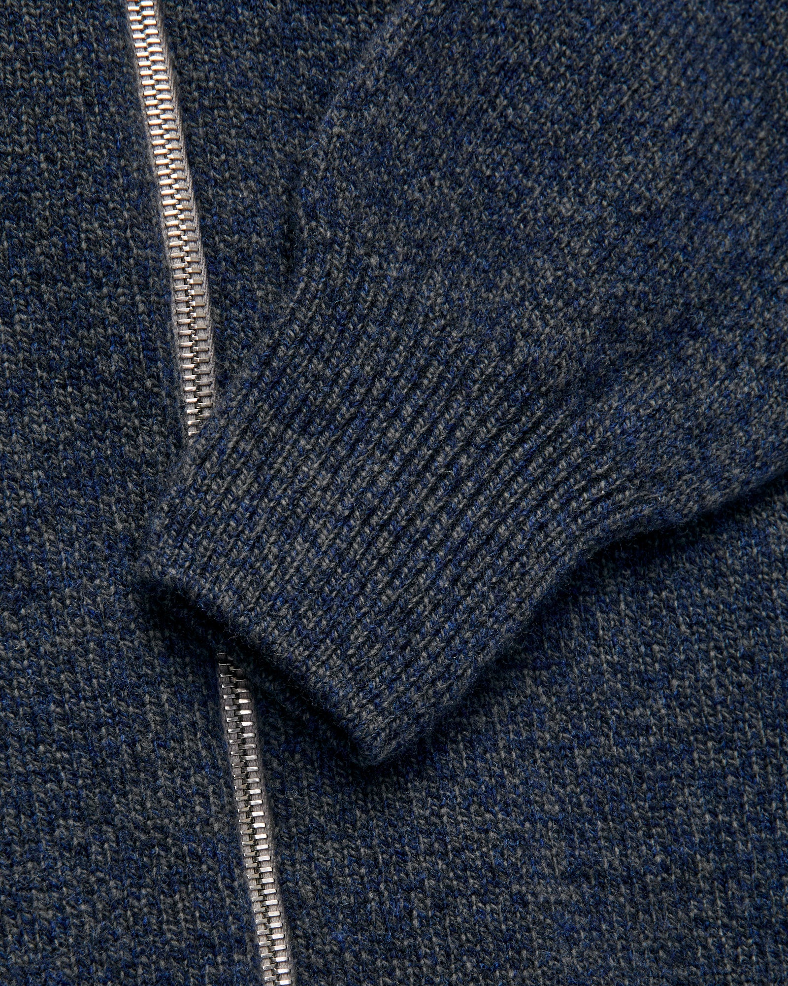"High Pressure" Wool Zip Cardigan in Cosmo Mix - Image 6