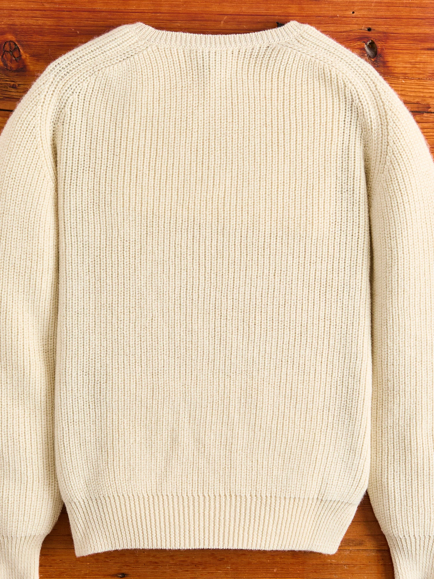 Highland Shakerknit Sweater in Cream - Image 3