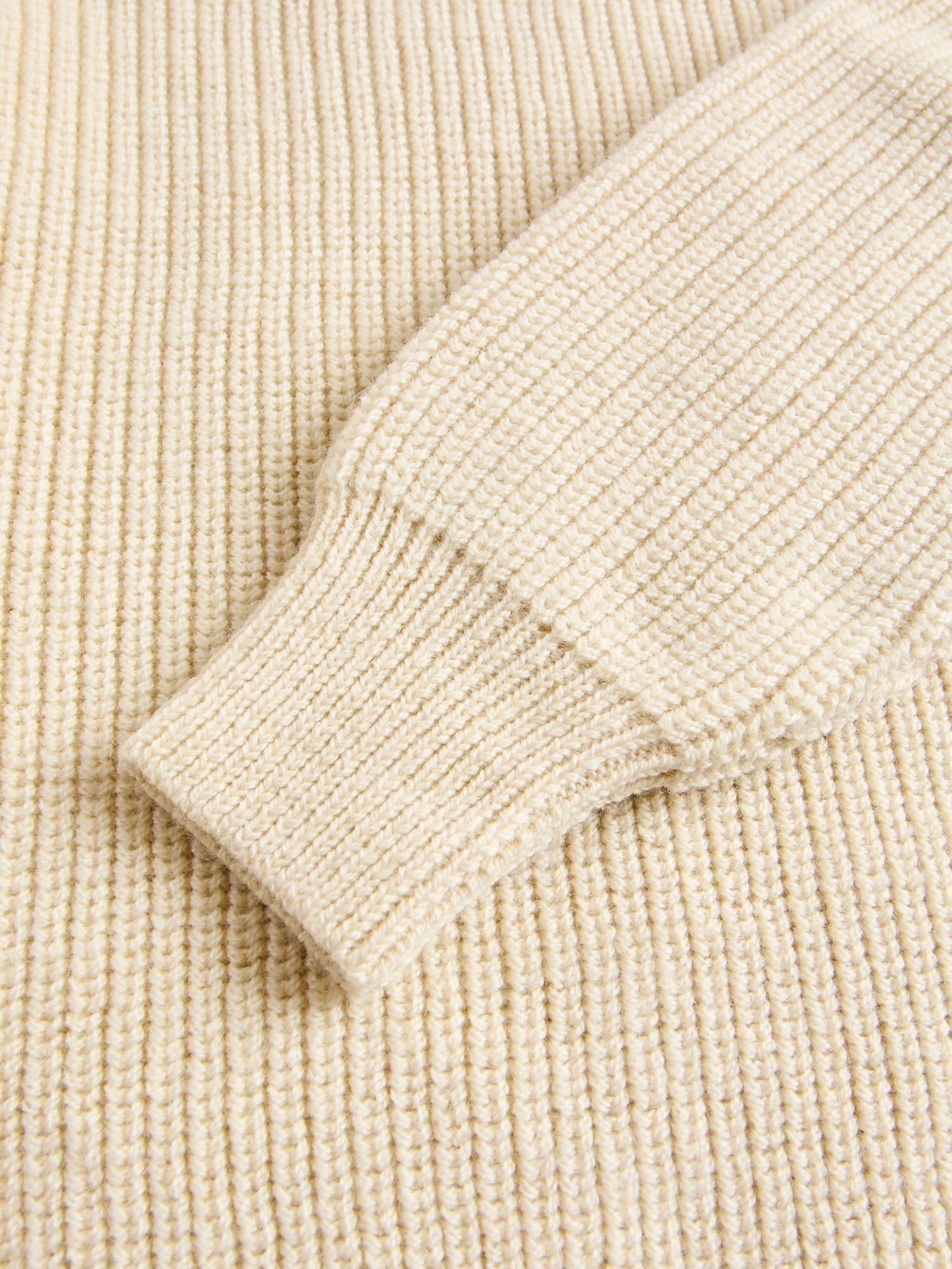 Highland Shakerknit Sweater in Cream - Image 5