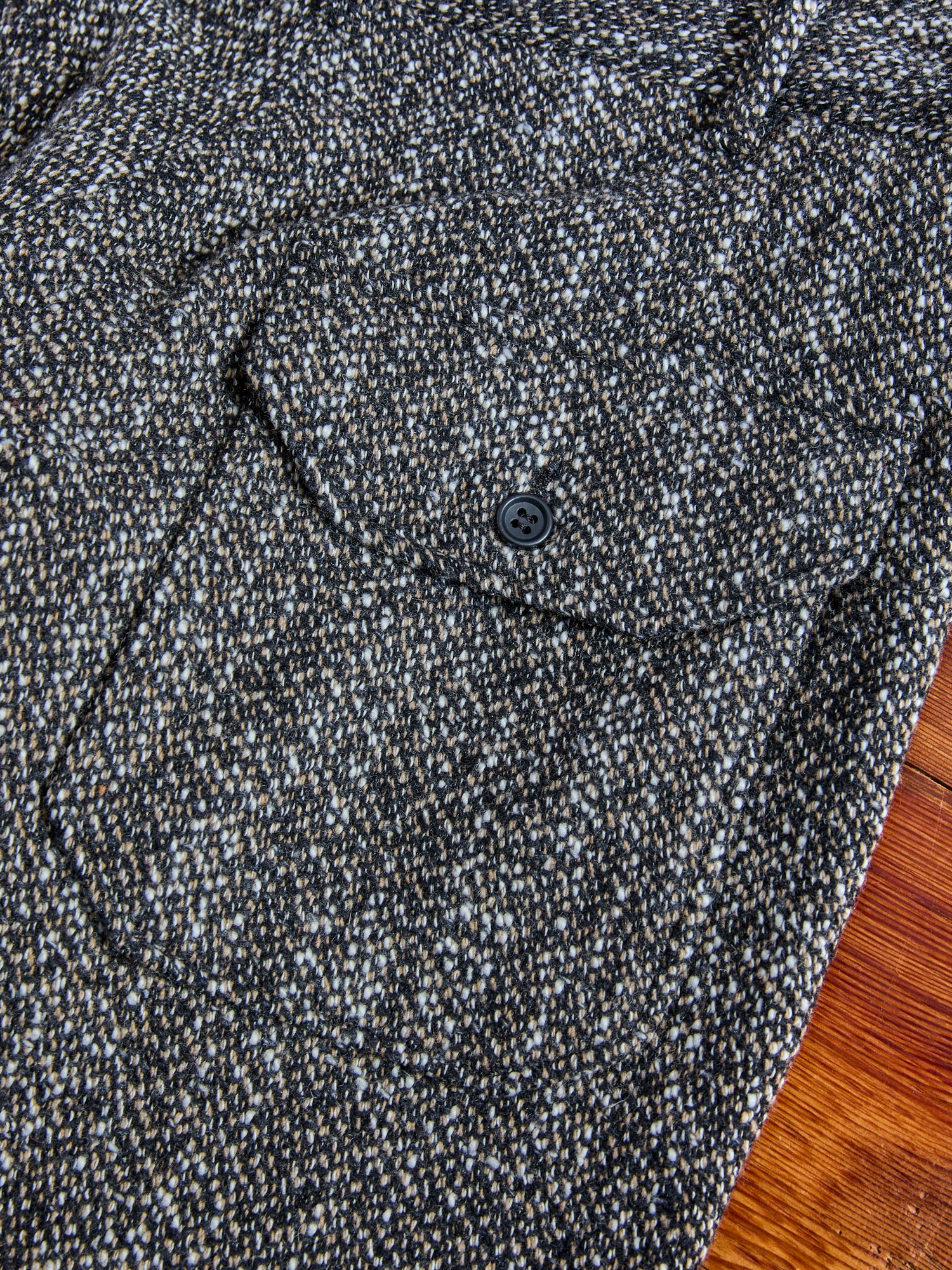 Homespun Carlyle Pants in Brown Black Wool - Image 10