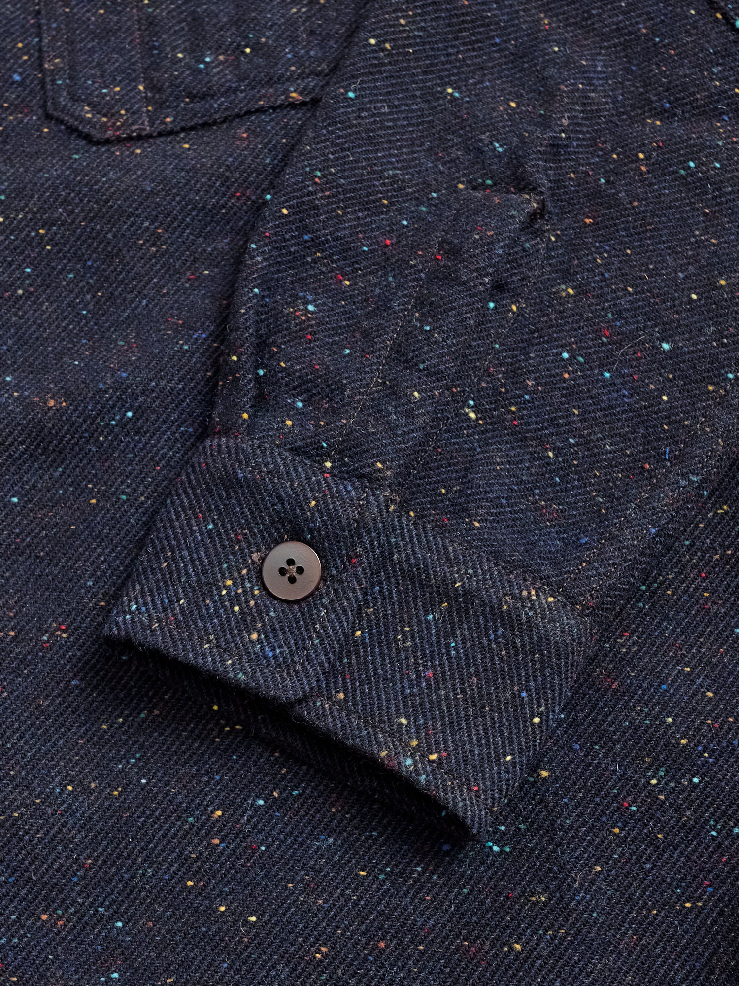 Hunting Nep Flannel in Navy Wool - Image 6