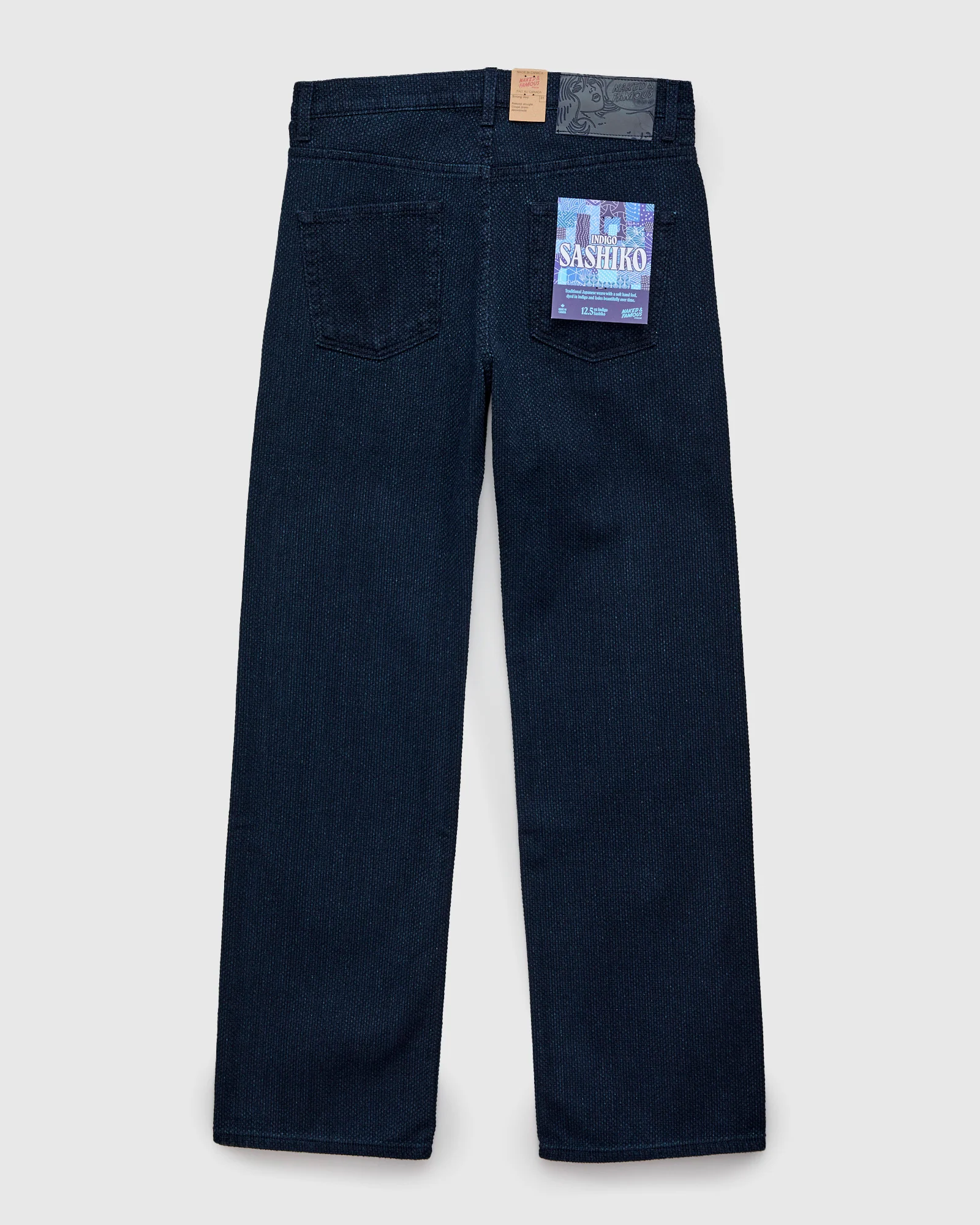 "Indigo Sashiko" 12.5oz Jacquard Denim - Strong Guy Fit - Image 3