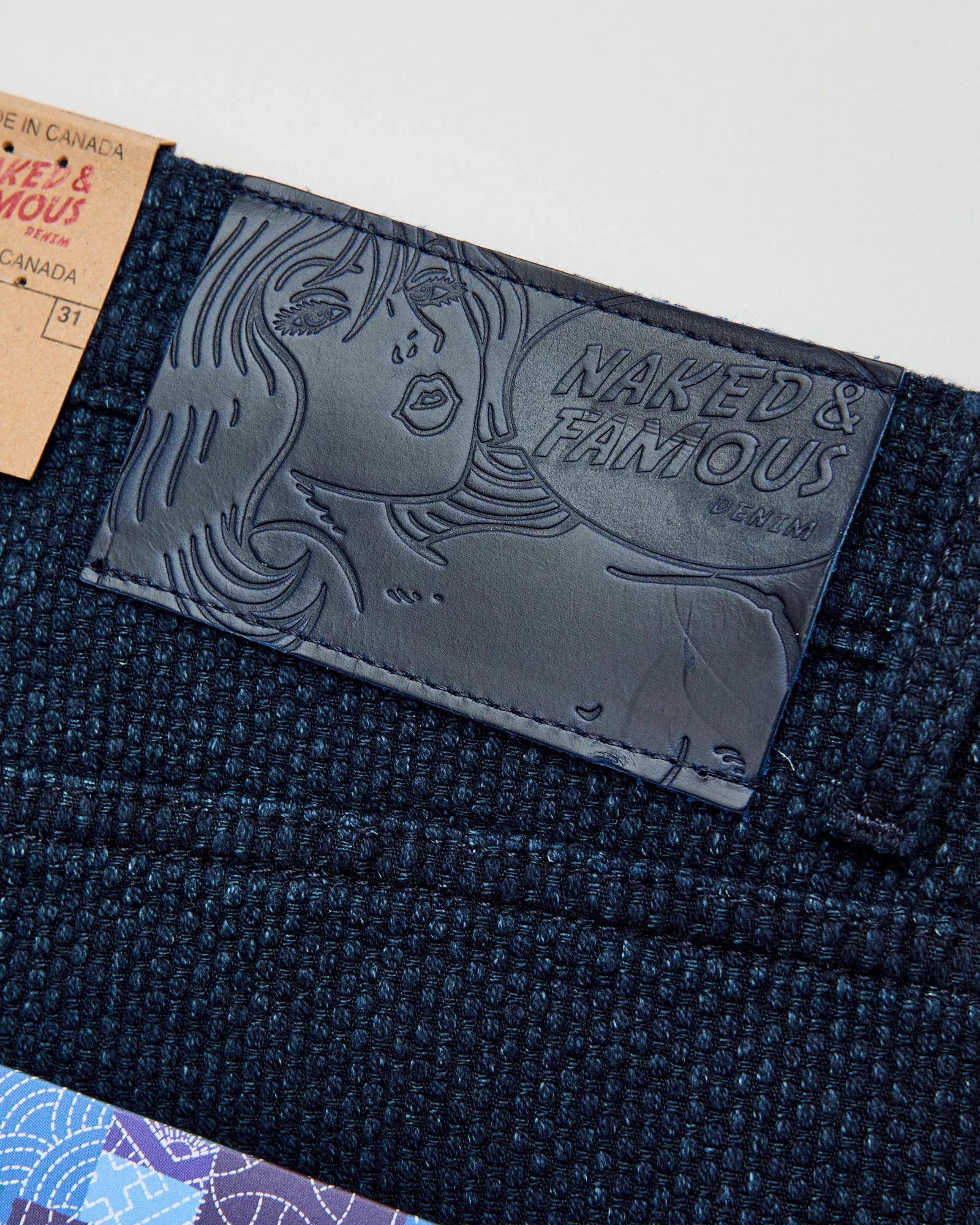 "Indigo Sashiko" 12.5oz Jacquard Denim - Strong Guy Fit - Image 6