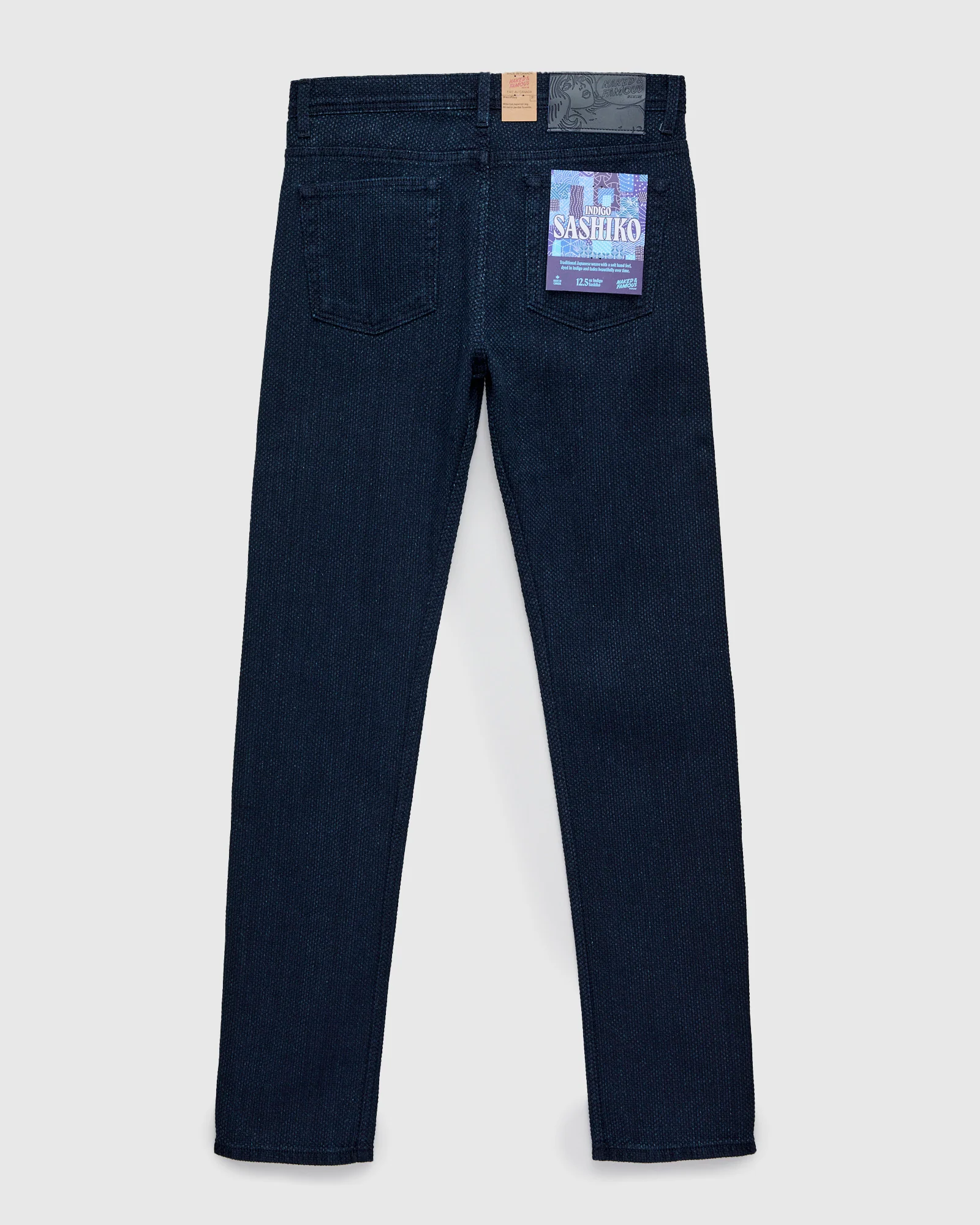 "Indigo Sashiko" 12.5oz Jacquard Denim - Weird Guy Fit - Image 3