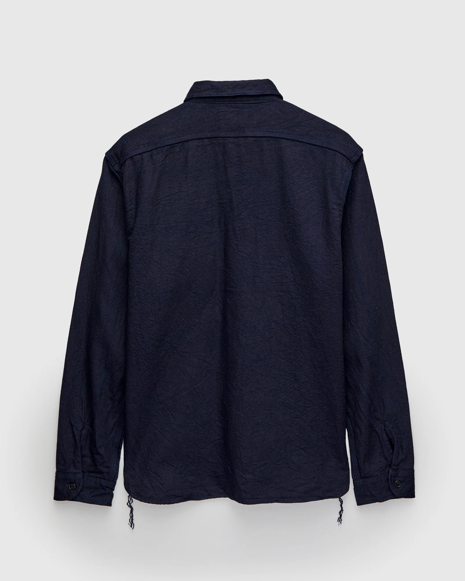 Indigo Snake Jacquard Workshirt in Indigo - Image 2