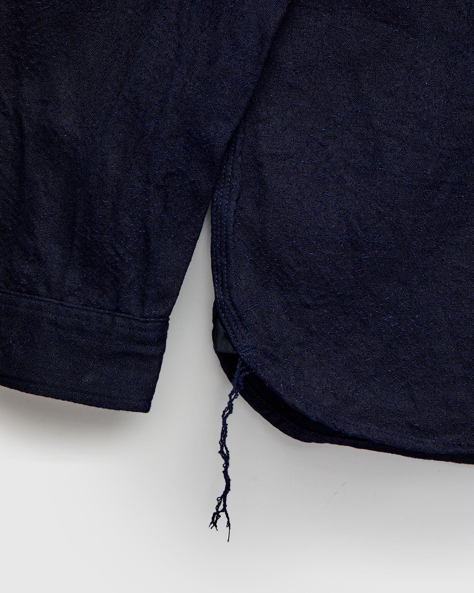 Indigo Snake Jacquard Workshirt in Indigo - Image 6
