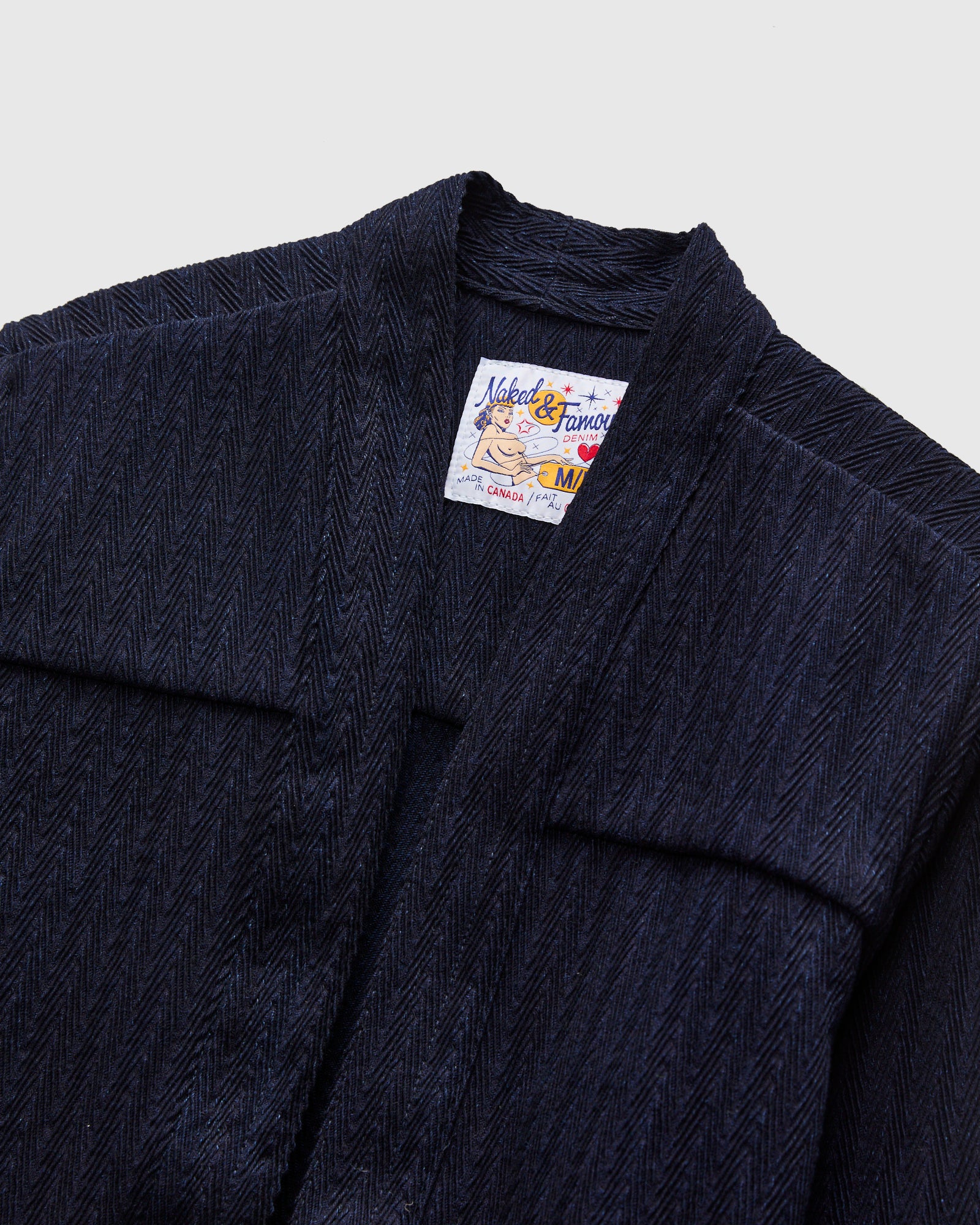 "Indigo Sugiaya" Kimono Shirt in Indigo - Image 3