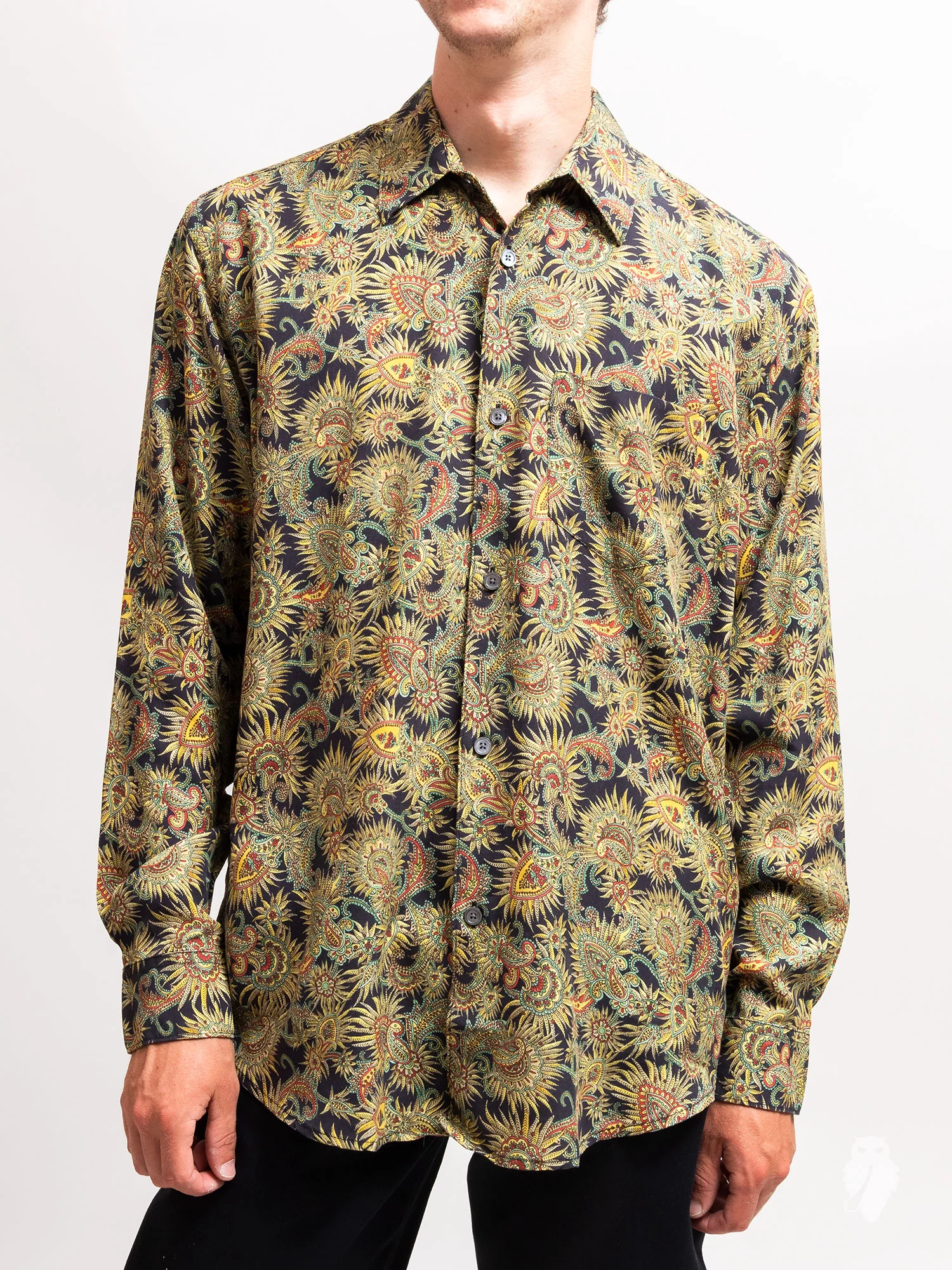 Initial Shirt in Black Plants - Image 2