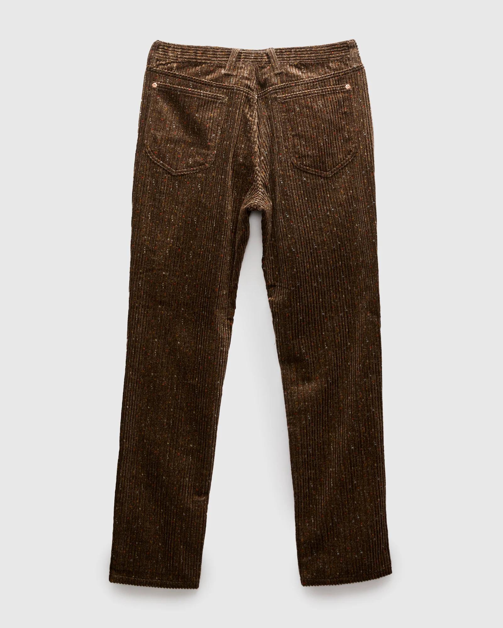 Donegal Corduroy Five Pocket Trousers in Rustic Brown - Image 3