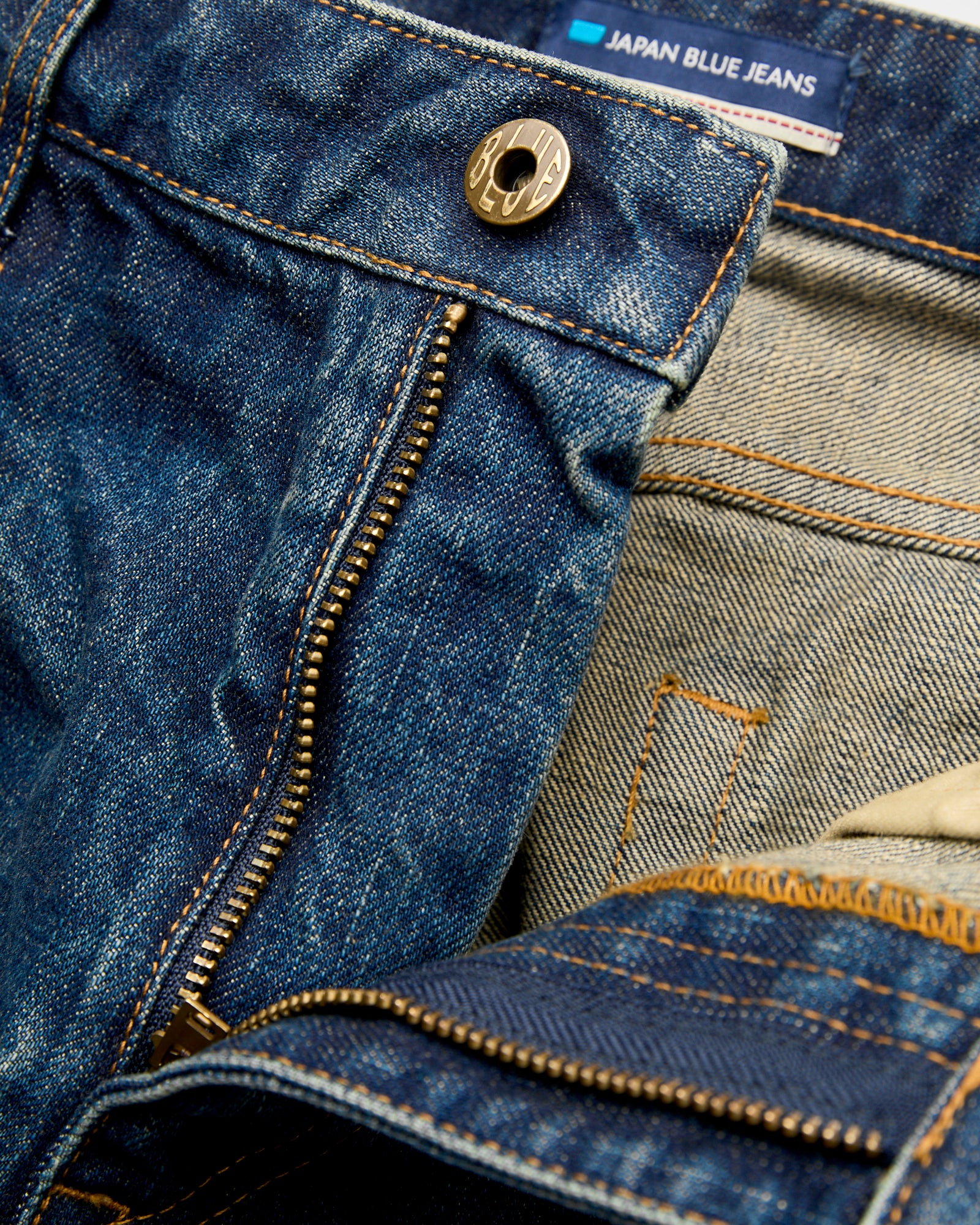 J301-D01 "US Cotton Dark Wash" 14.8oz Washed Selvedge Denim - Straight Tapered Fit - Image 6