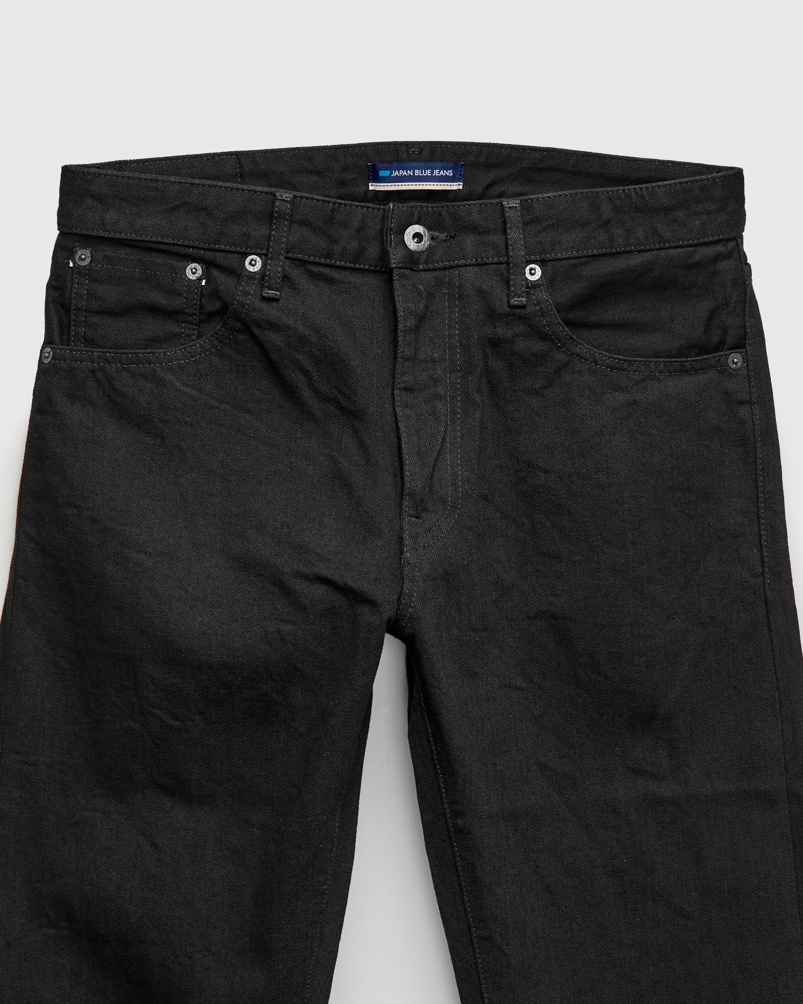 J314 14oz Black Selvedge Denim - Straight Tapered Fit - Image 7