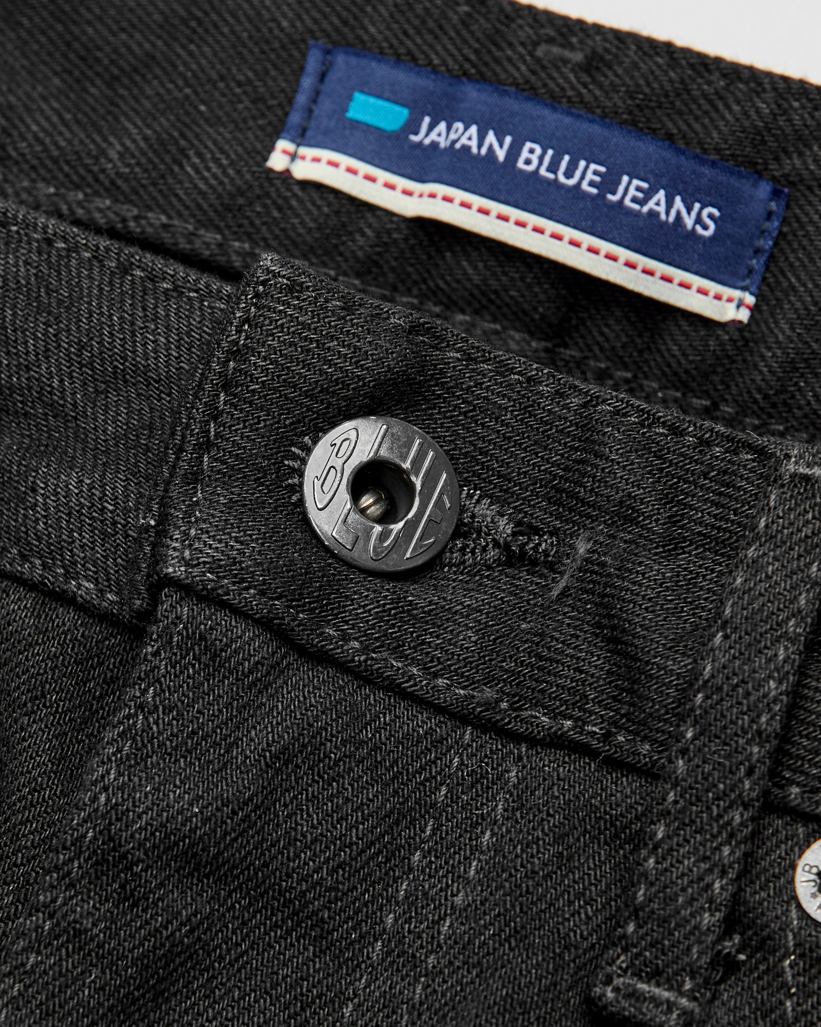 J314 14oz Black Selvedge Denim - Straight Tapered Fit - Image 9