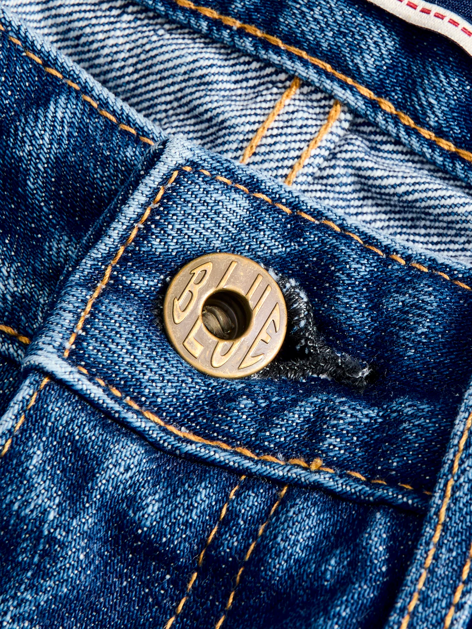 J401-MID "Circle Mid Wash" 14.8oz Selvedge Denim - Classic Straight Fit - Image 5
