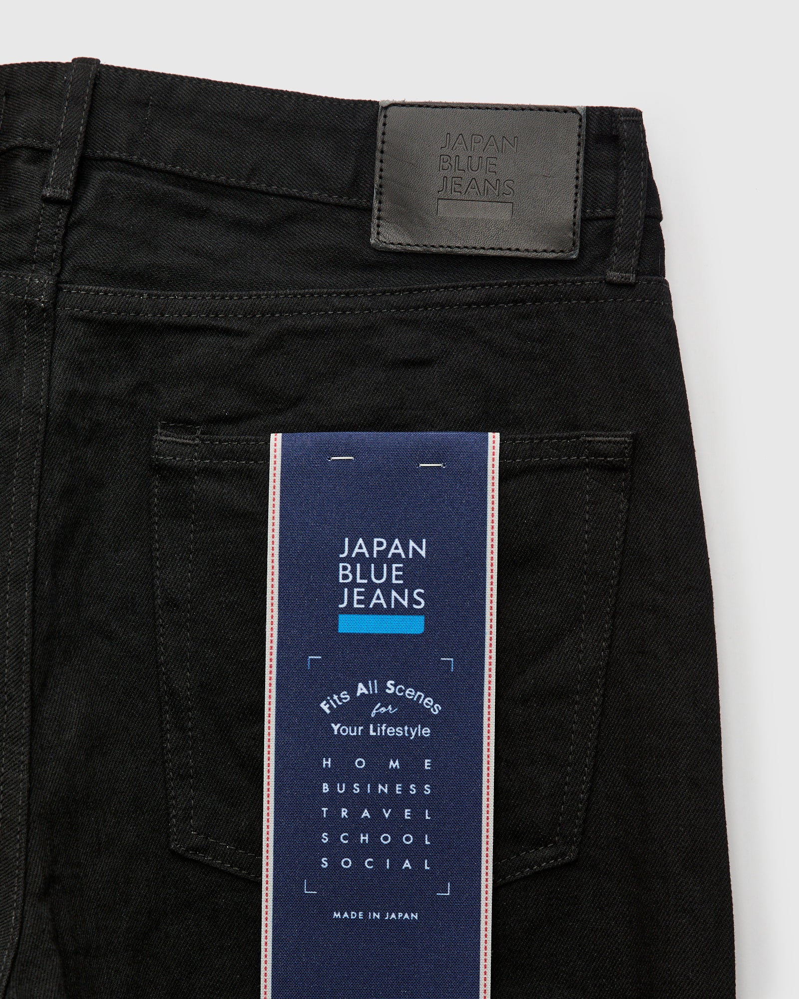J514 14oz Black Selvedge Denim - Loose Straight Fit - Image 4