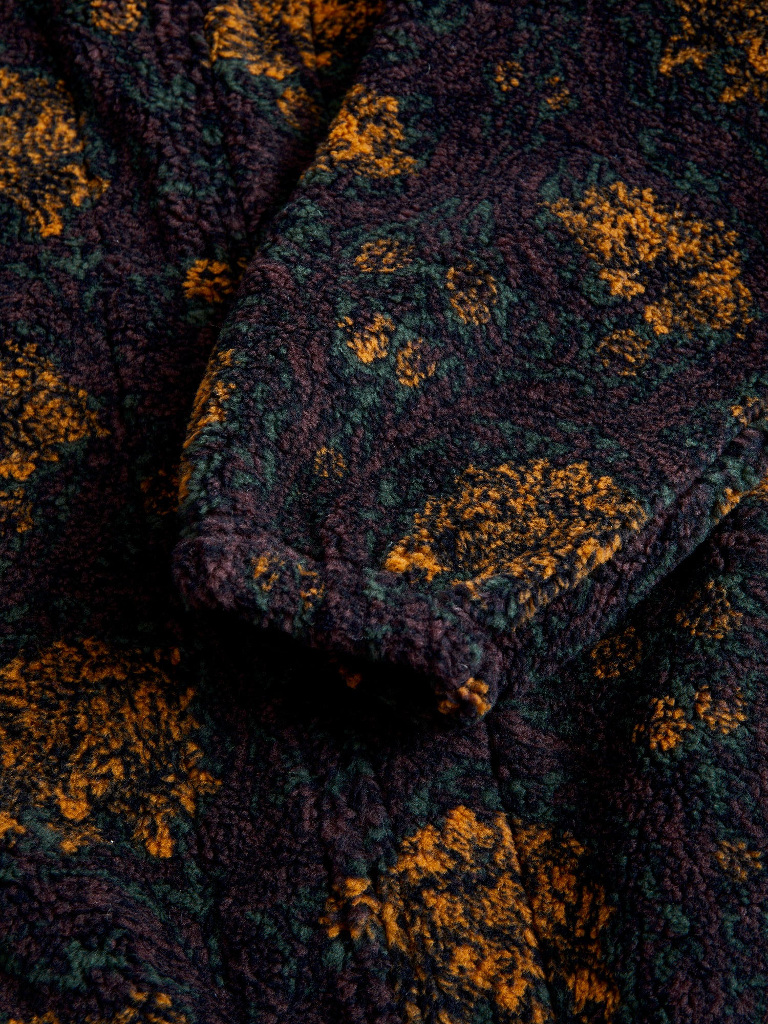 Jacquard Boa Zip Jacket in Green - Image 6