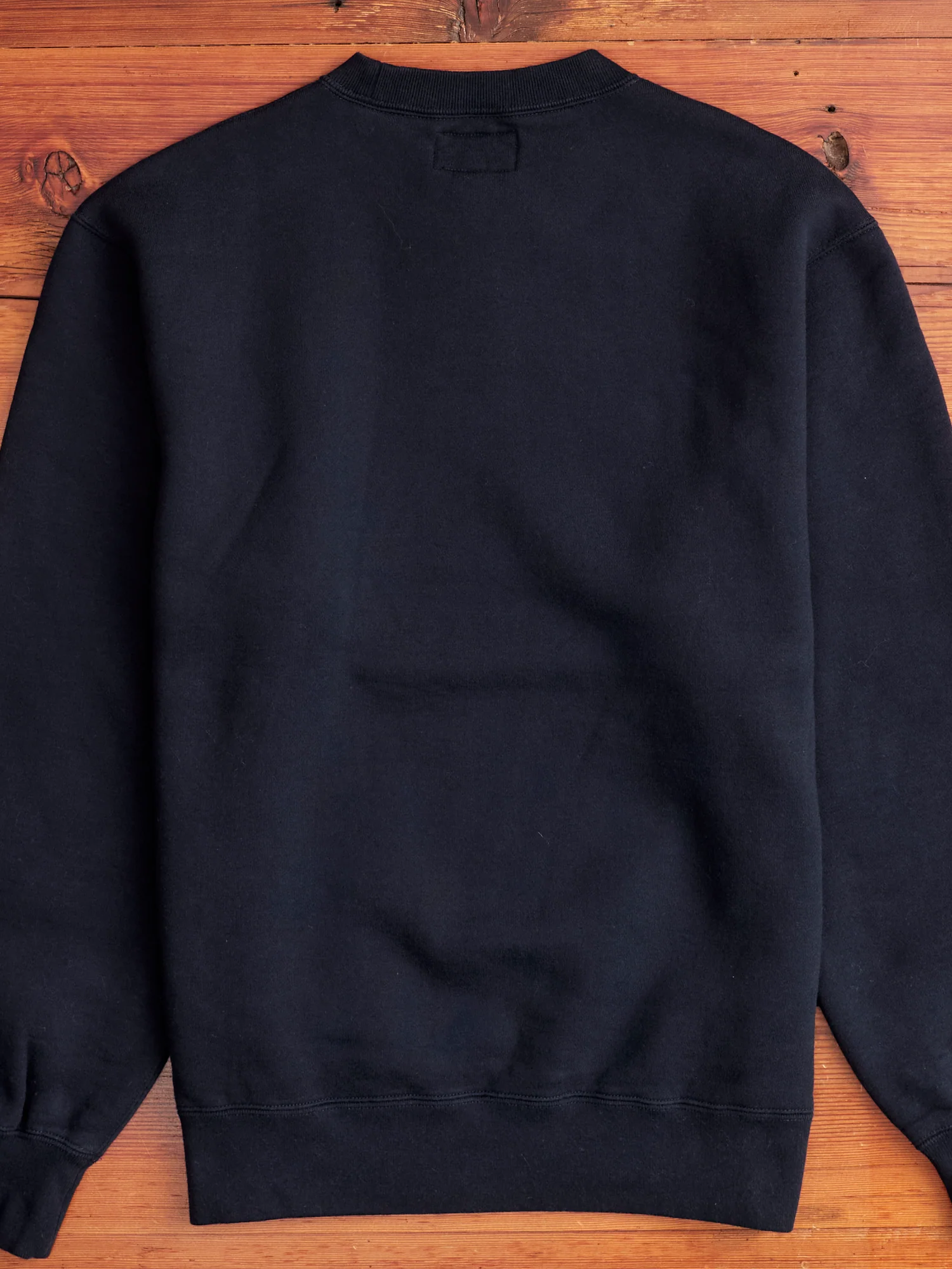 Japan-Made Fleece Crewneck in Navy - Image 6