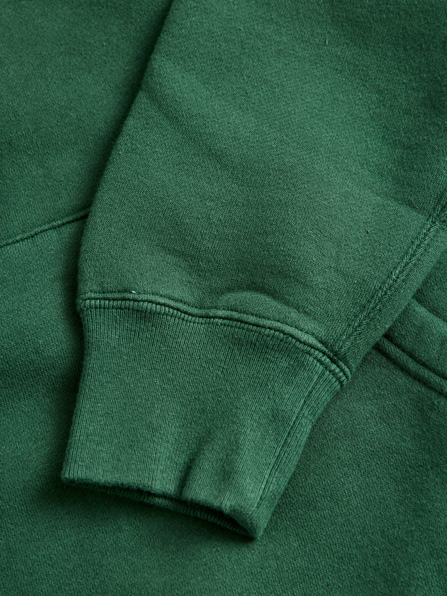 Japan-Made Fleece Hoodie in Green - Image 6