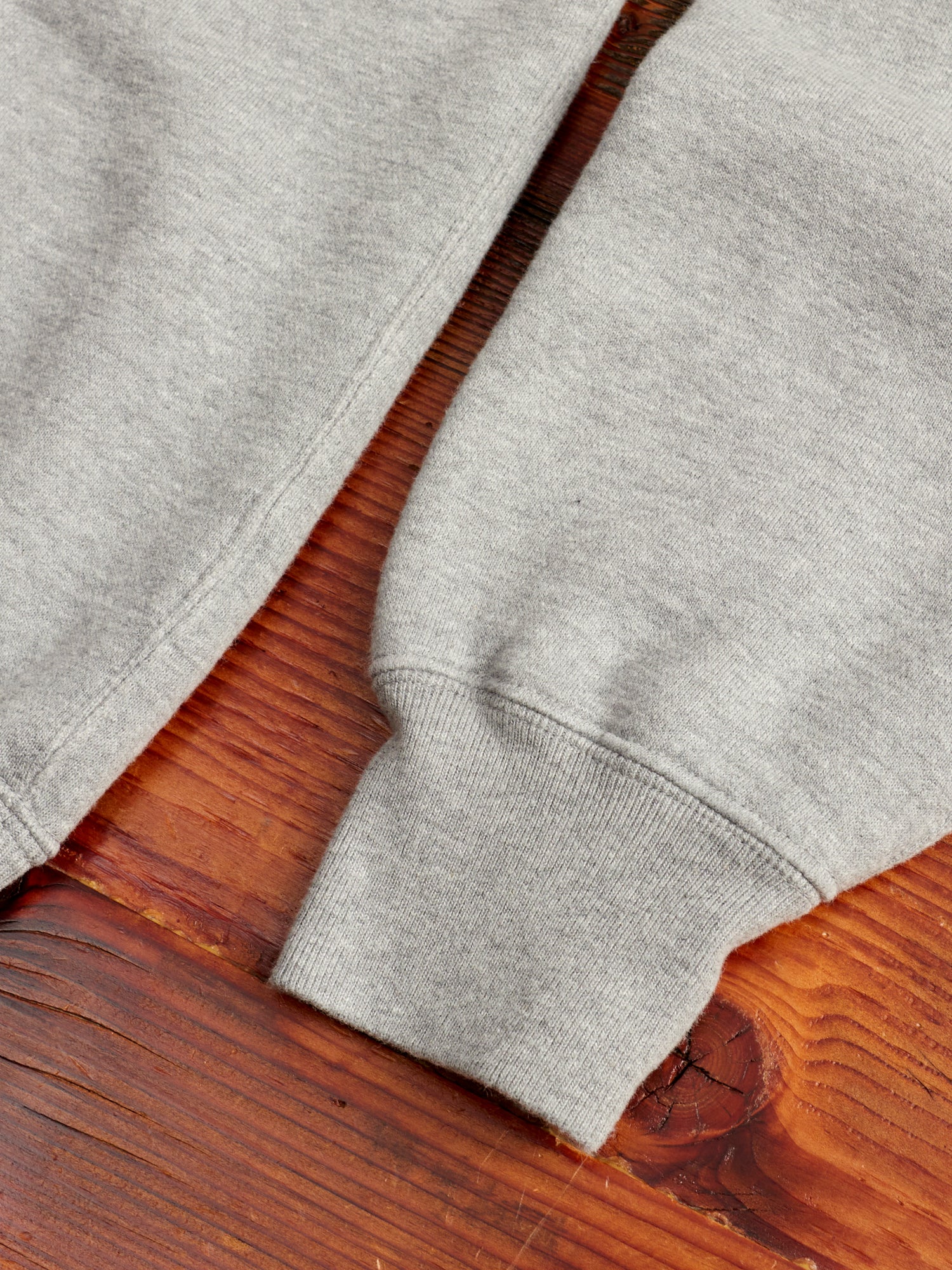 Japan-Made Fleece Hoodie in Heather Grey - Image 6
