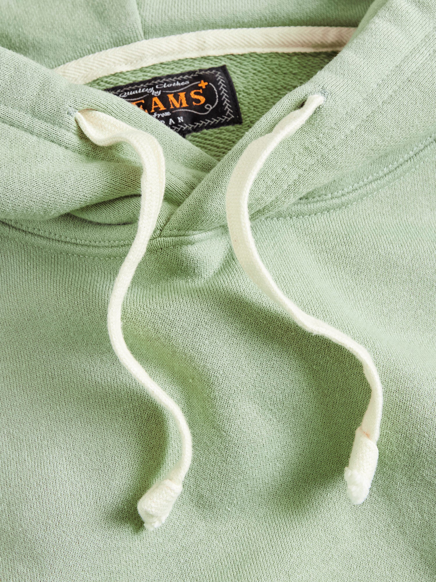 Japan-Made Fleece Hoodie in Mint Green - Image 4