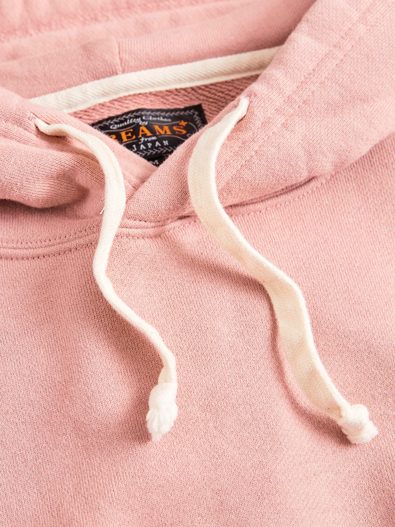 Japan-Made Fleece Hoodie in Pink - Image 4