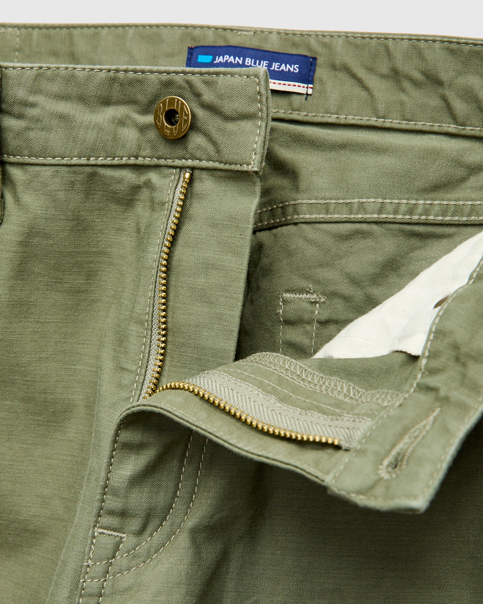 JBPT1310 Olive Satin Five Pocket Pant - Straight Tapered Fit - Image 8