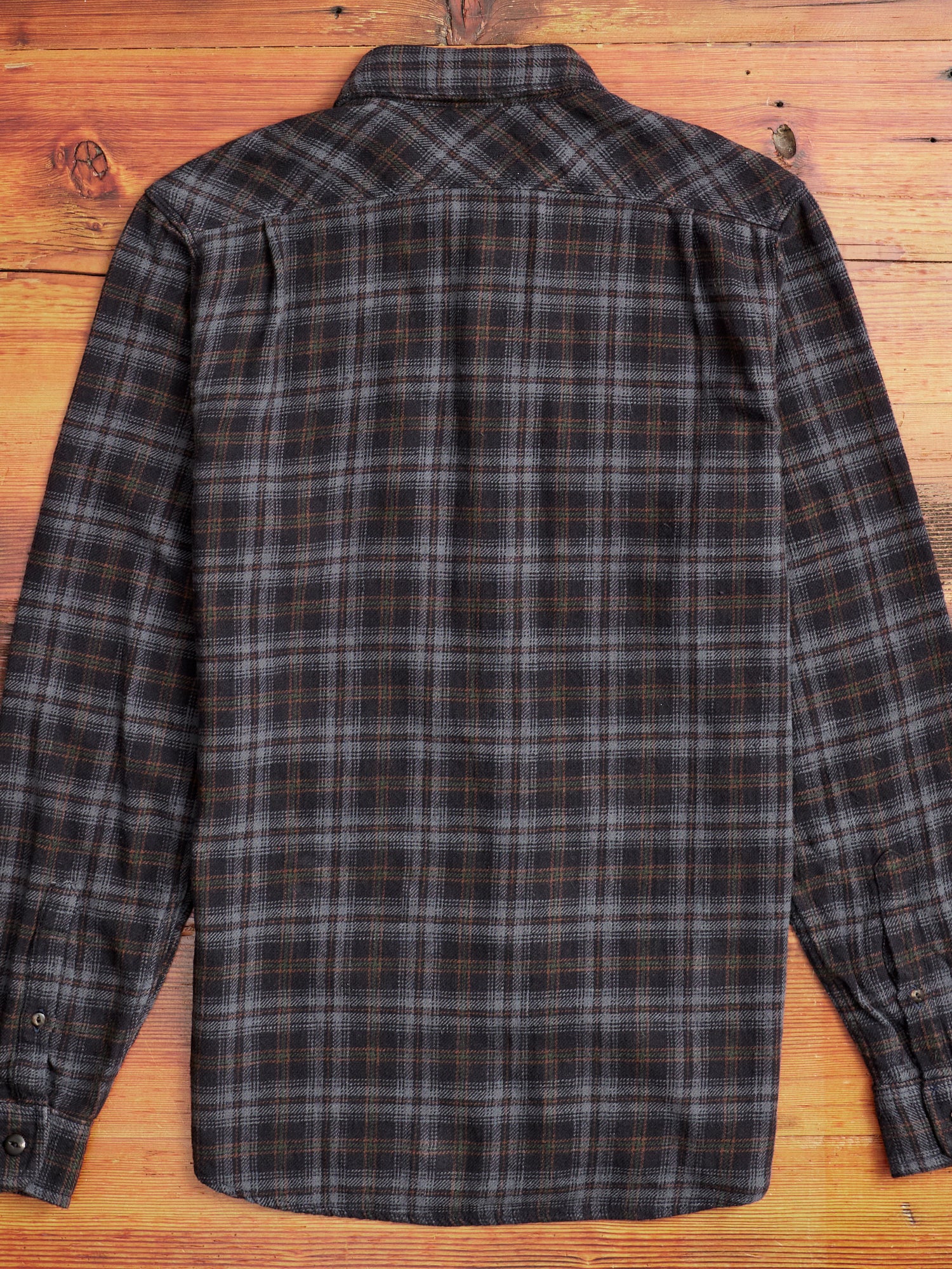 Jepson Work Shirt in Black Plaid - Image 8