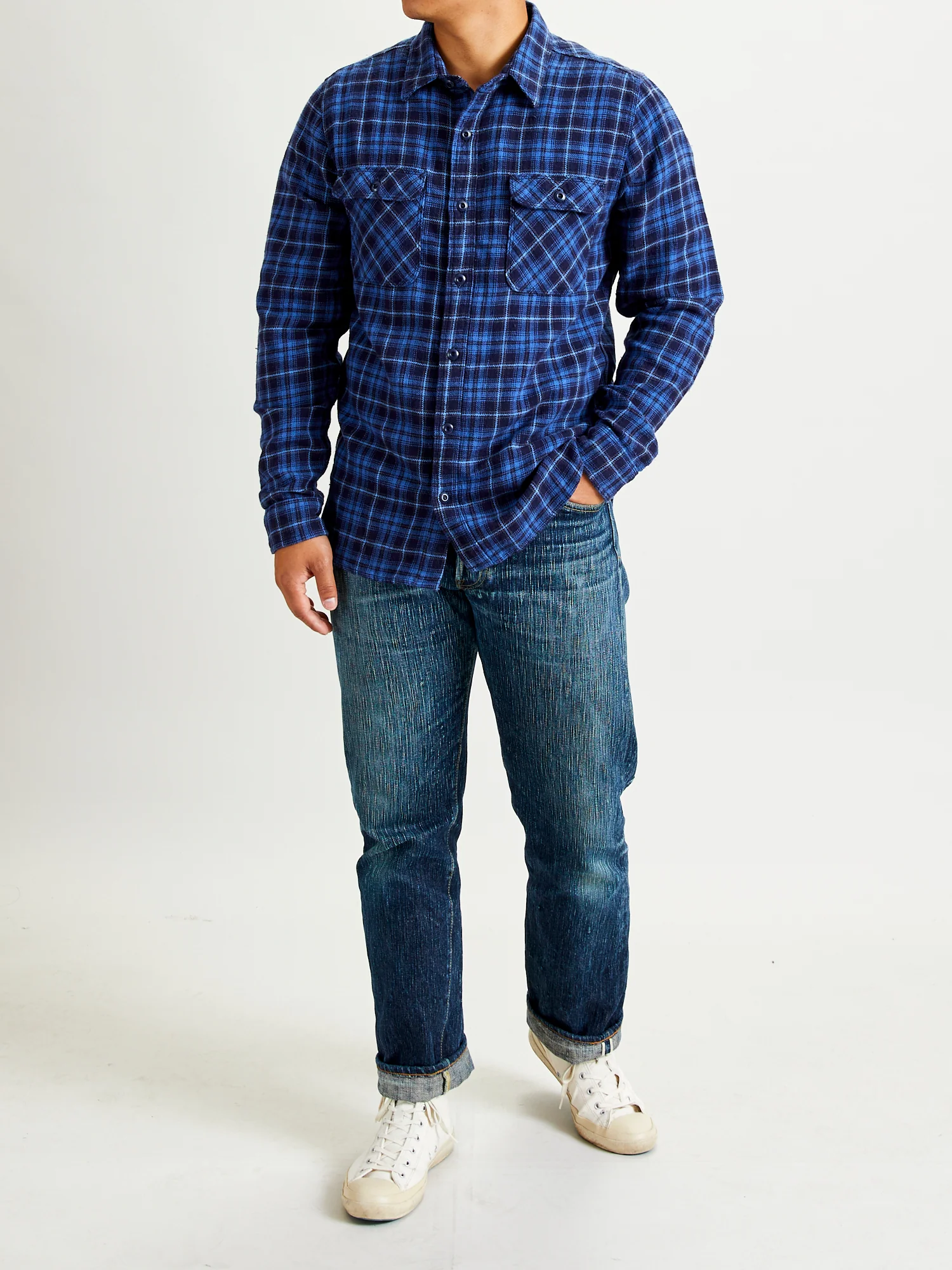 Jepson Work Shirt in Glacier Blue - Image 10