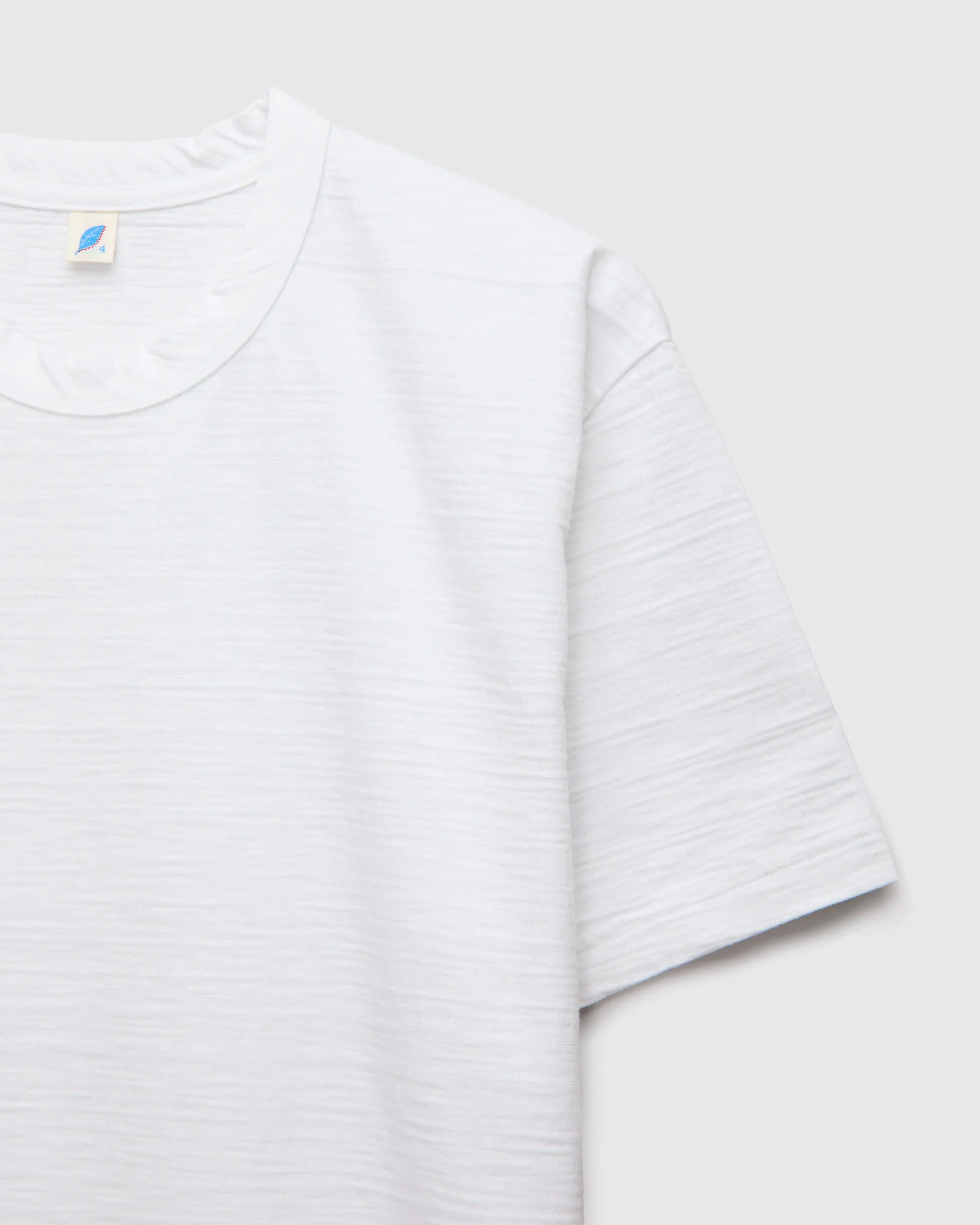 Jersey Slub T-Shirt in White - Image 3