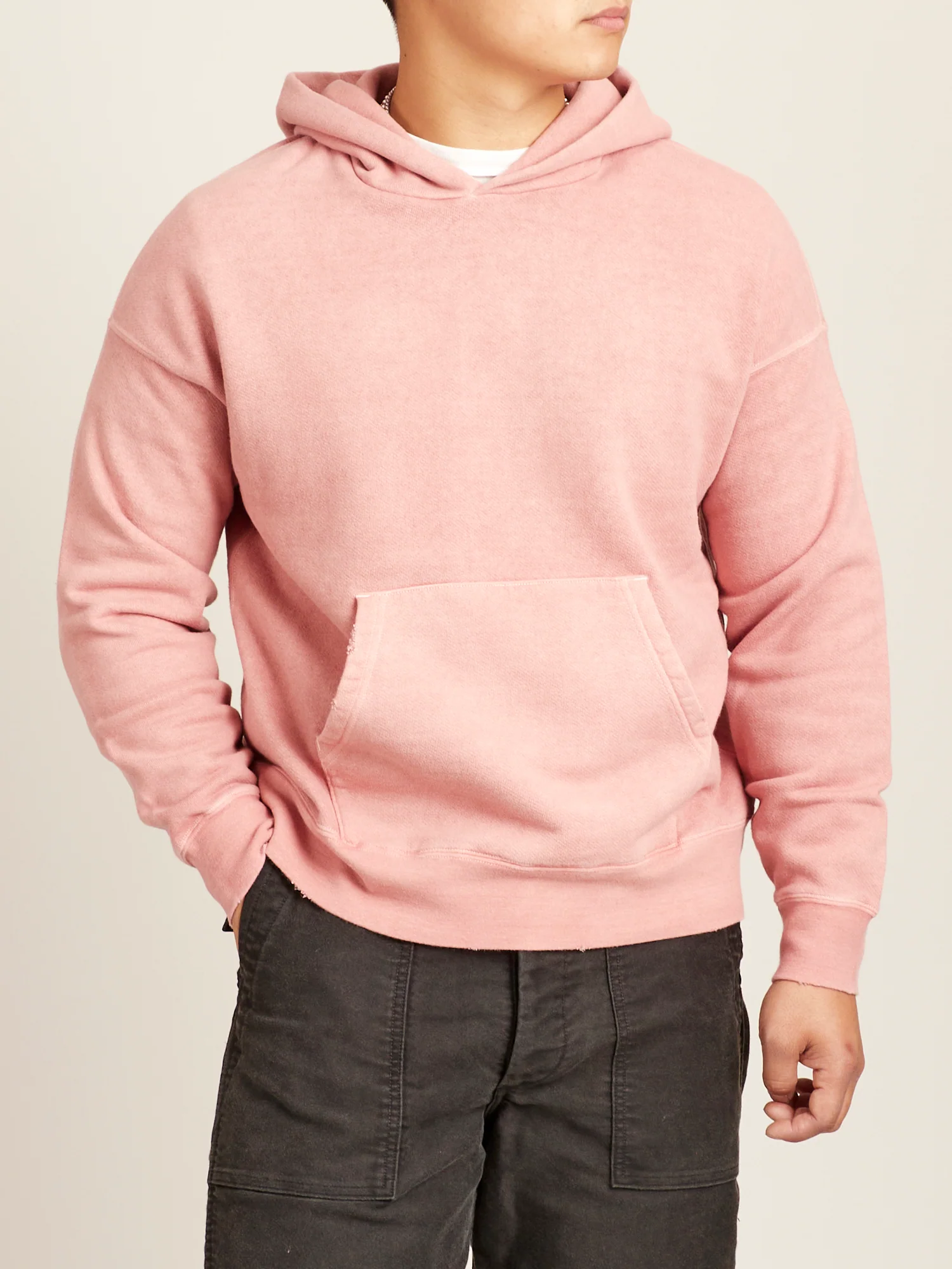 Jumbo SB Pullover Hoodie (Uneven Dye) in Red - Image 2