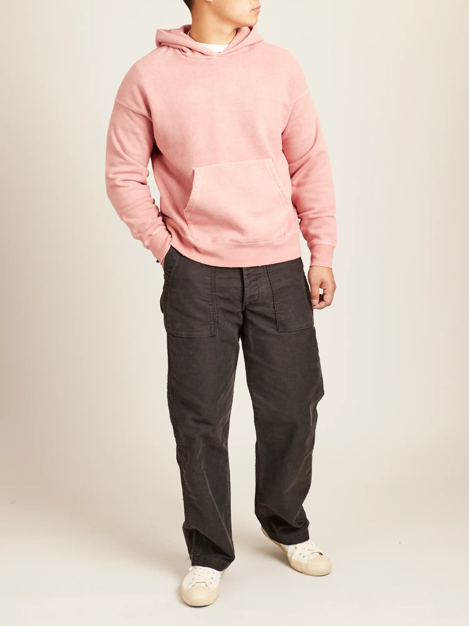 Jumbo SB Pullover Hoodie (Uneven Dye) in Red - Image 8