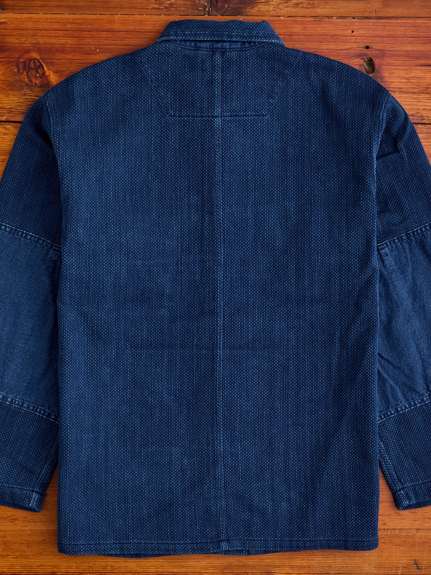 "Kasezome" Sashiko Utility Shirt in Indigo - Image 11