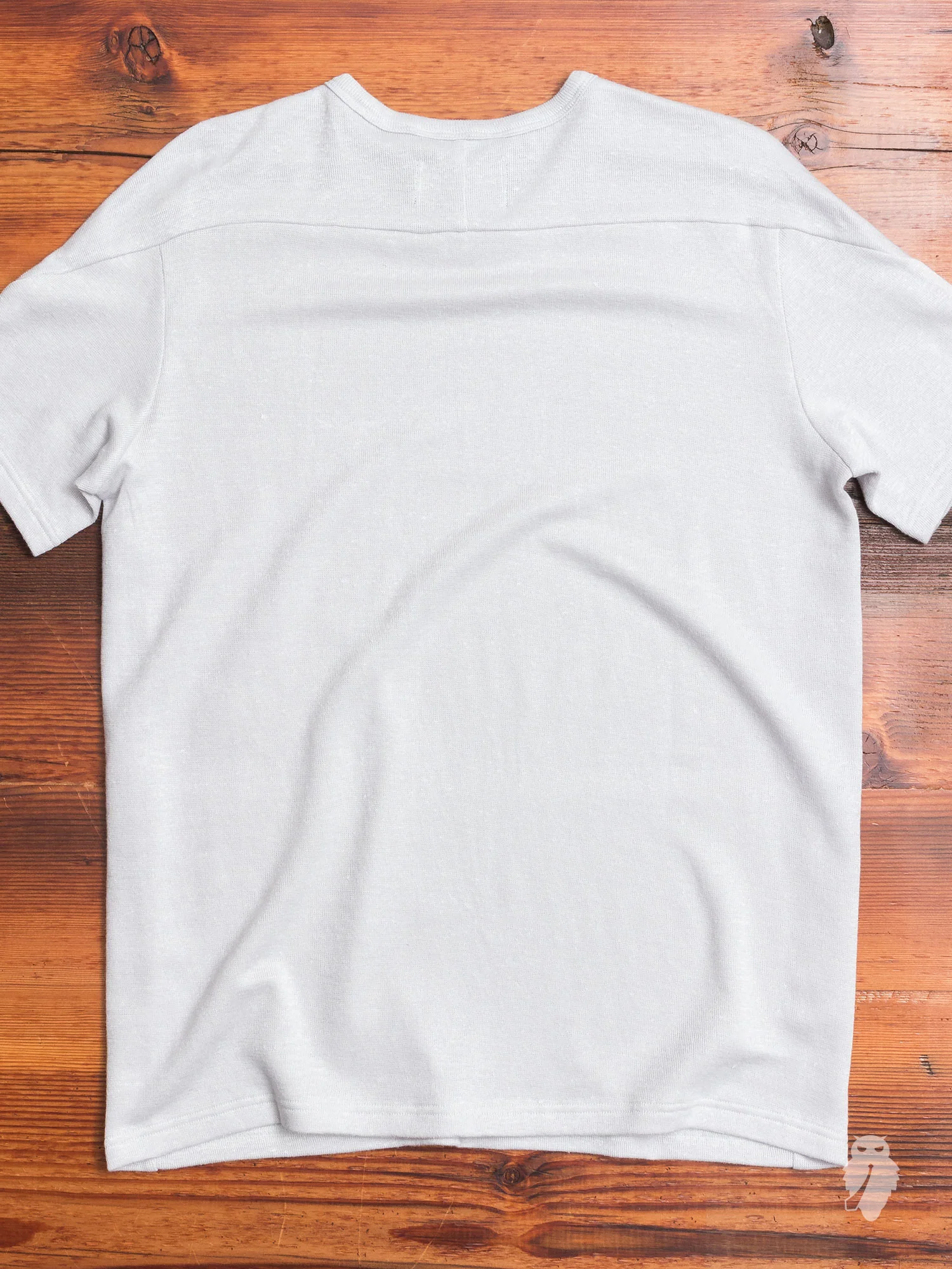 Knit Linen T-Shirt in Fog - Image 5