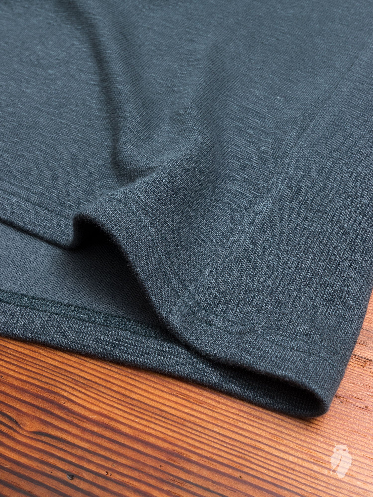Knit Linen T-Shirt in Shadow - Image 4